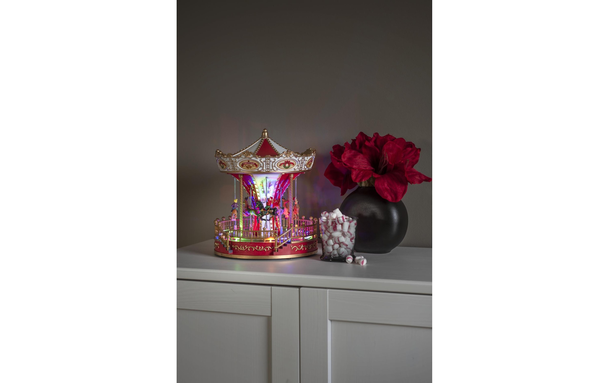 KONSTSMIDE LED Dekofigur »Szenerie Karussell mit Musik«