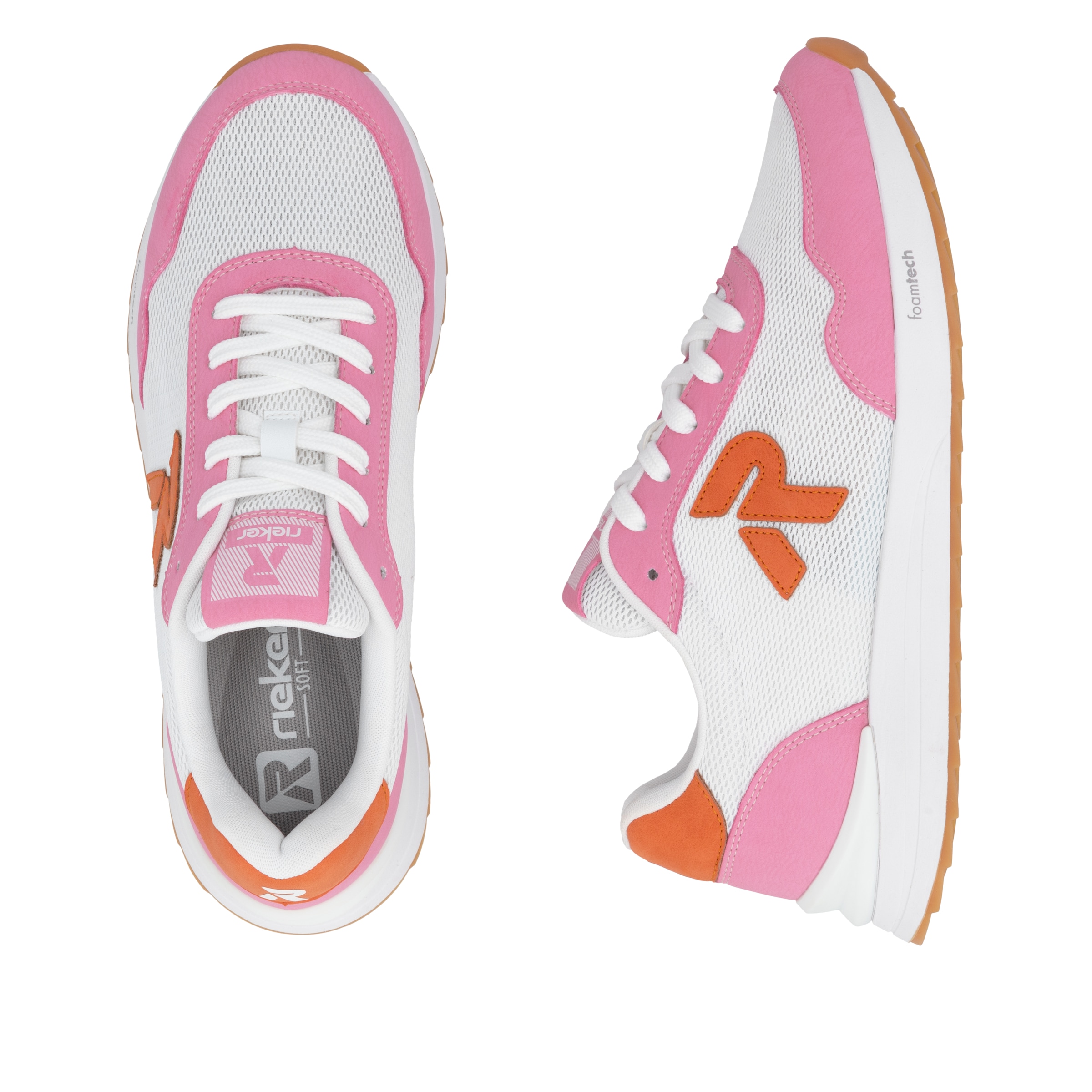 RIEKER Sport Sneakers  chaussure à lacets, chaussure basse, sneaker décontracté avec semelle légère
