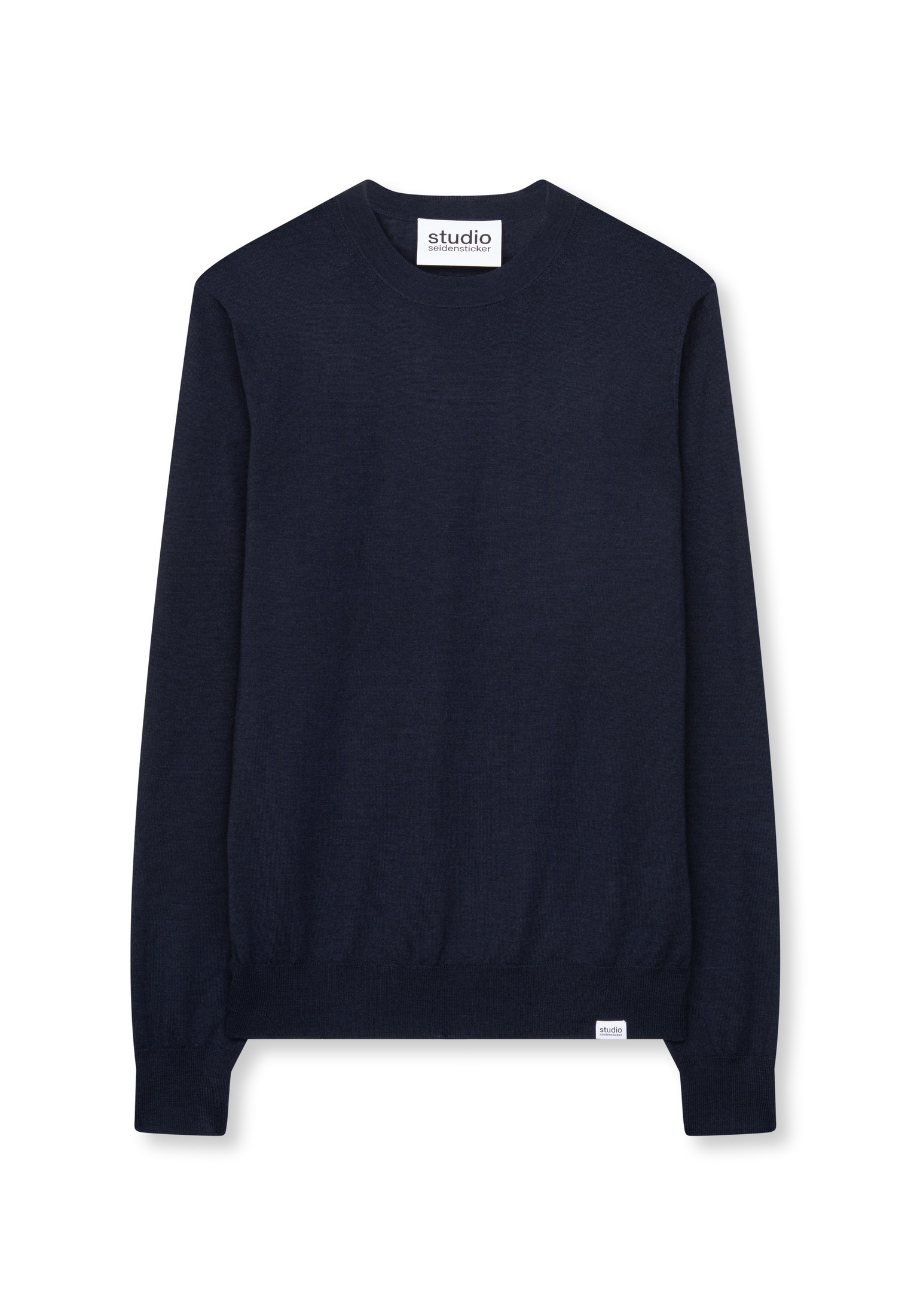 studio seidensticker Pull en tricot col rond uni 1/1