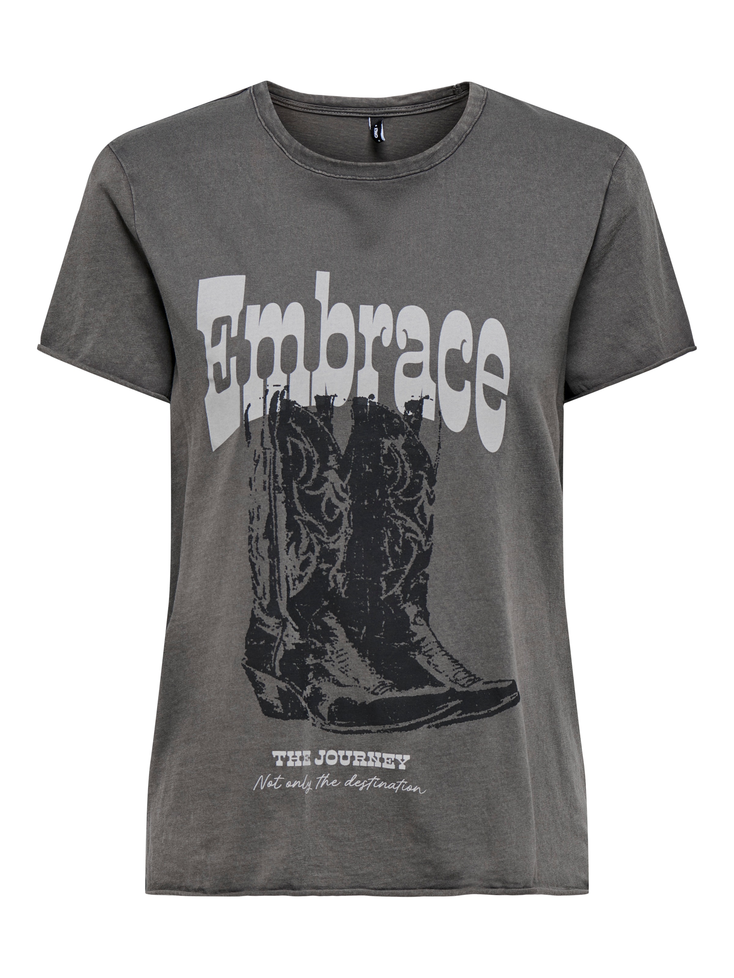 ONLY Shirt à col rond »ONLLUCY REG S/S TOP JRS NOOS«, unterschiedlich bedruckt
