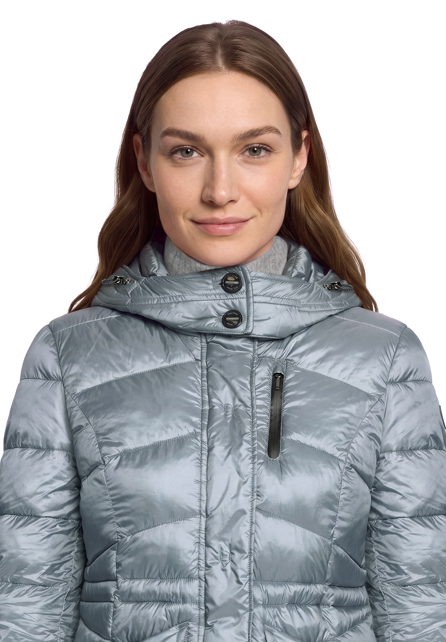 Gil Bret Steppjacke mit Kapuze mit abnehmbarer Kapuze