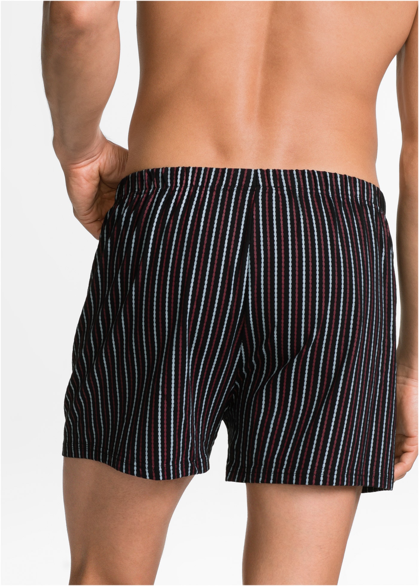 bonprix Boxers »Lockere Jersey Boxershorts aus Baumwolle (3er Pack)« Paquet, 3 cuis coupe large, ample, en coton