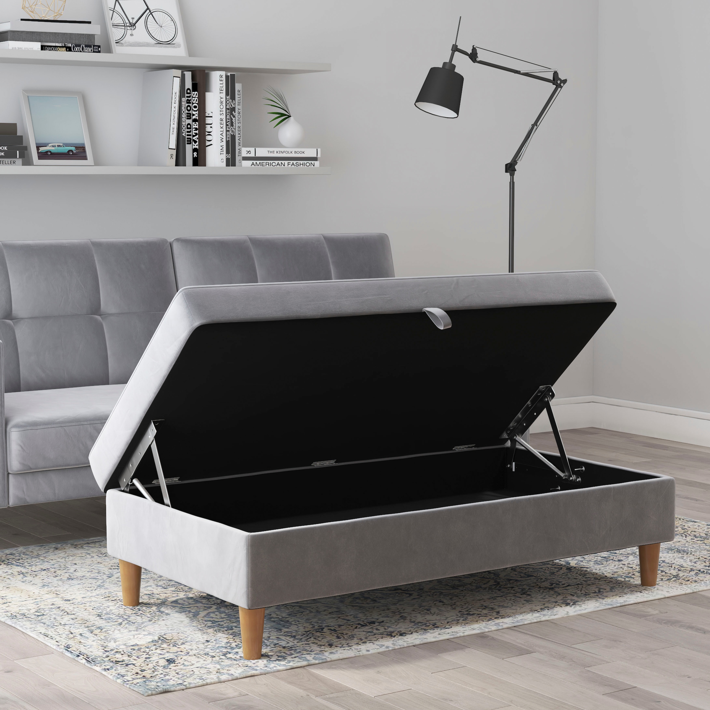 Dorel Home Tabouret de rangement »Lilly« 1 cuis tlg. mit Stauraum, frei in Raum stellbar, Sitzhöhe 43 cm