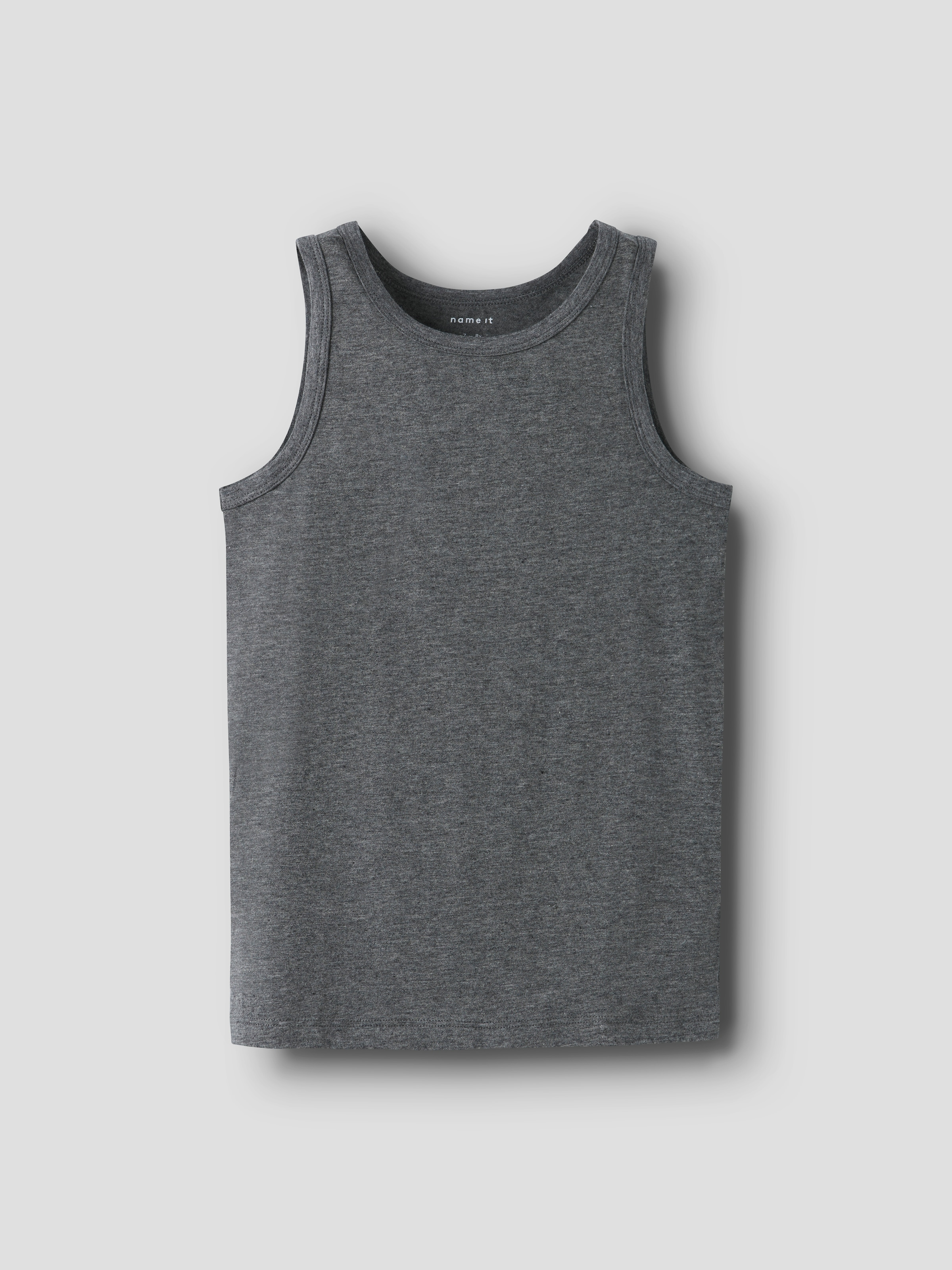 Name It Sous-chemise »NKMTANK 2P für Jungen mit Rundhals und elastischem Tragekomfort« Paquet, 2 cuis normal, Jersey, eingefasste Kante, Rundhals