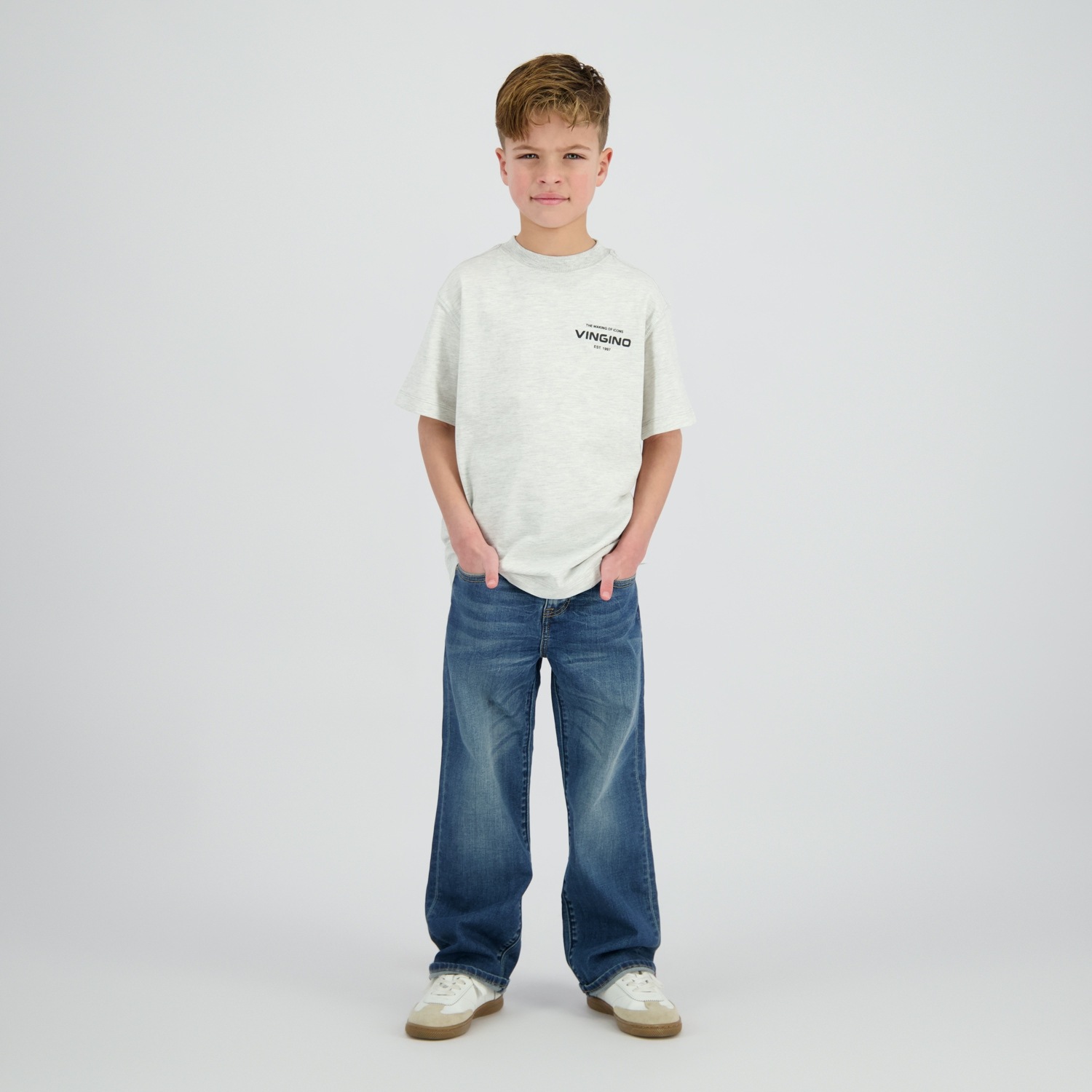 Vingino T-shirt avec imprimé logo, pour garçons