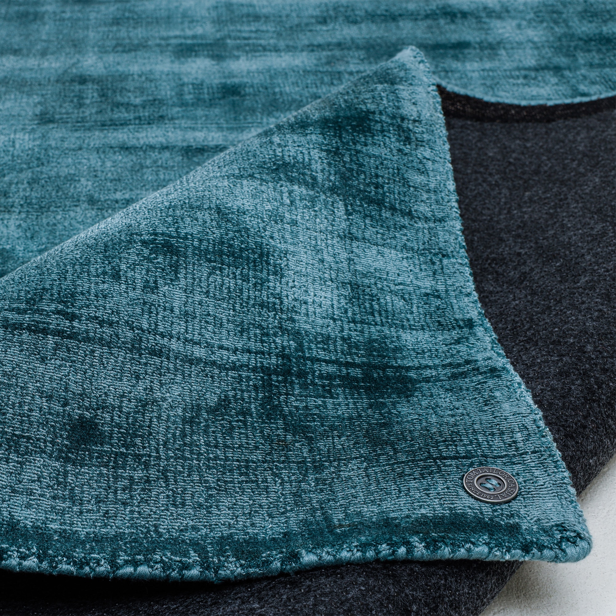 TOM TAILOR HOME Tapis »Shine uni« Rectangulaire 8 mm Höhe Handweb Teppich, 100% Viskose, handgewebt, mit elegantem Schimmer