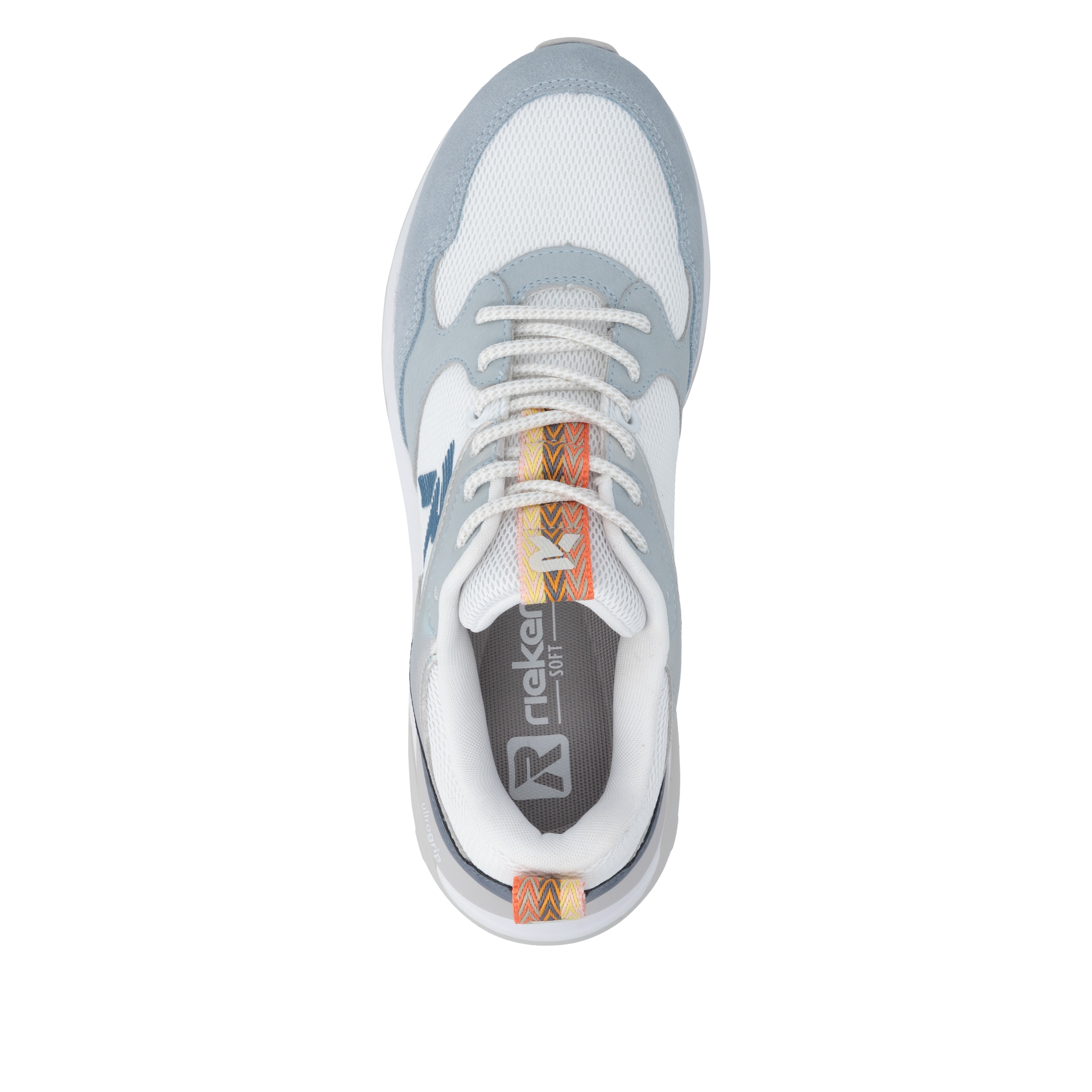 Rieker Baskets compensées  chaussure à lacets, sneaker décontracté, chaussure basse avec col rembourré