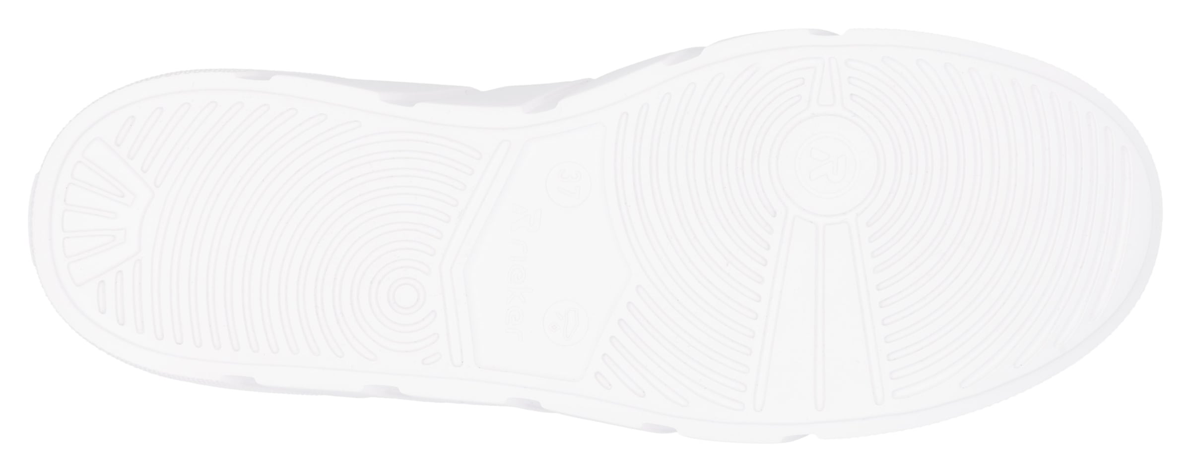 RIEKER Sport Baskets à plateforme  , Freizeitschuh, Halbschuh, Schnürschuh mit seitlicher Perforation