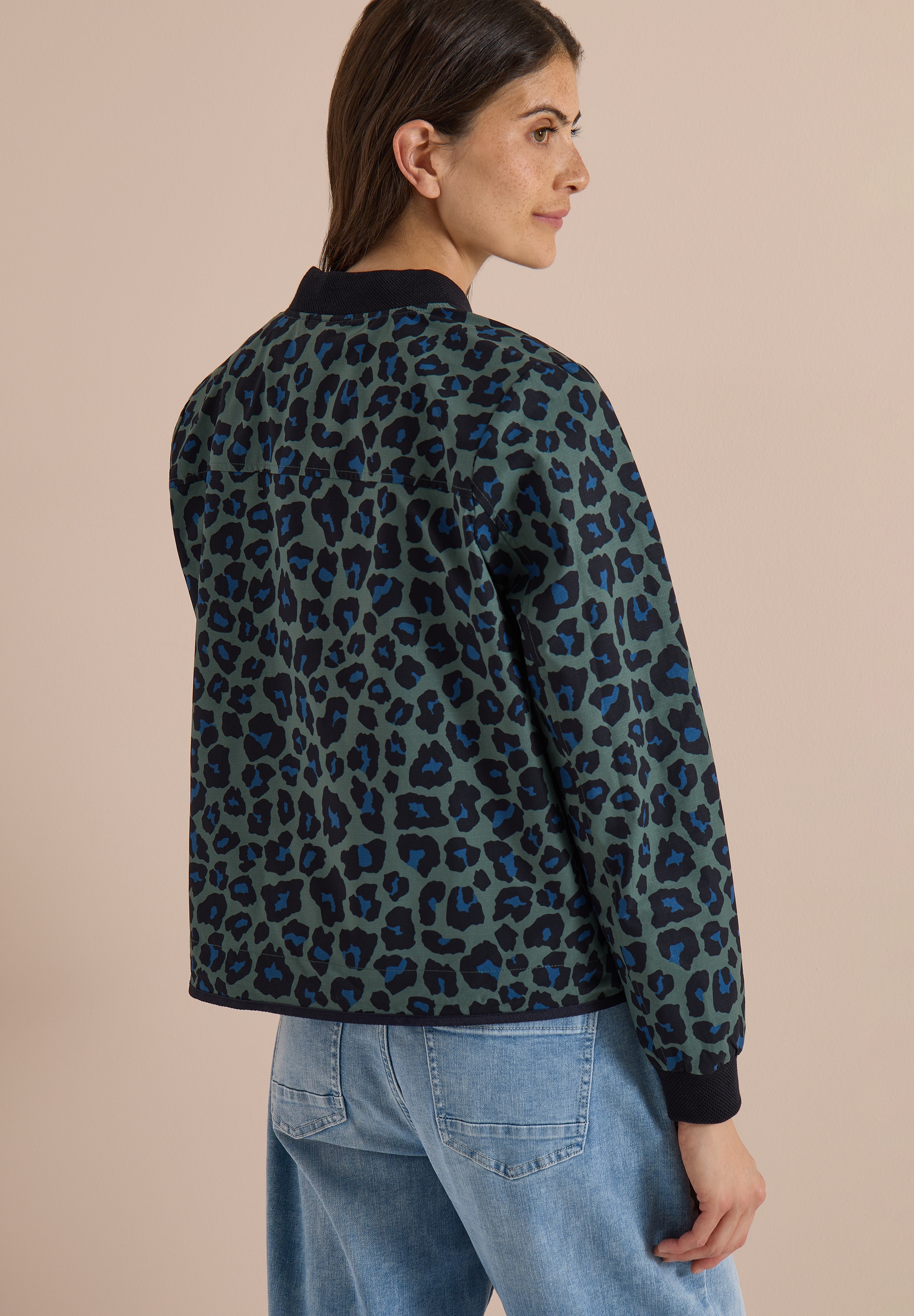 Cecil Blouson avec coulisse et motif léopard