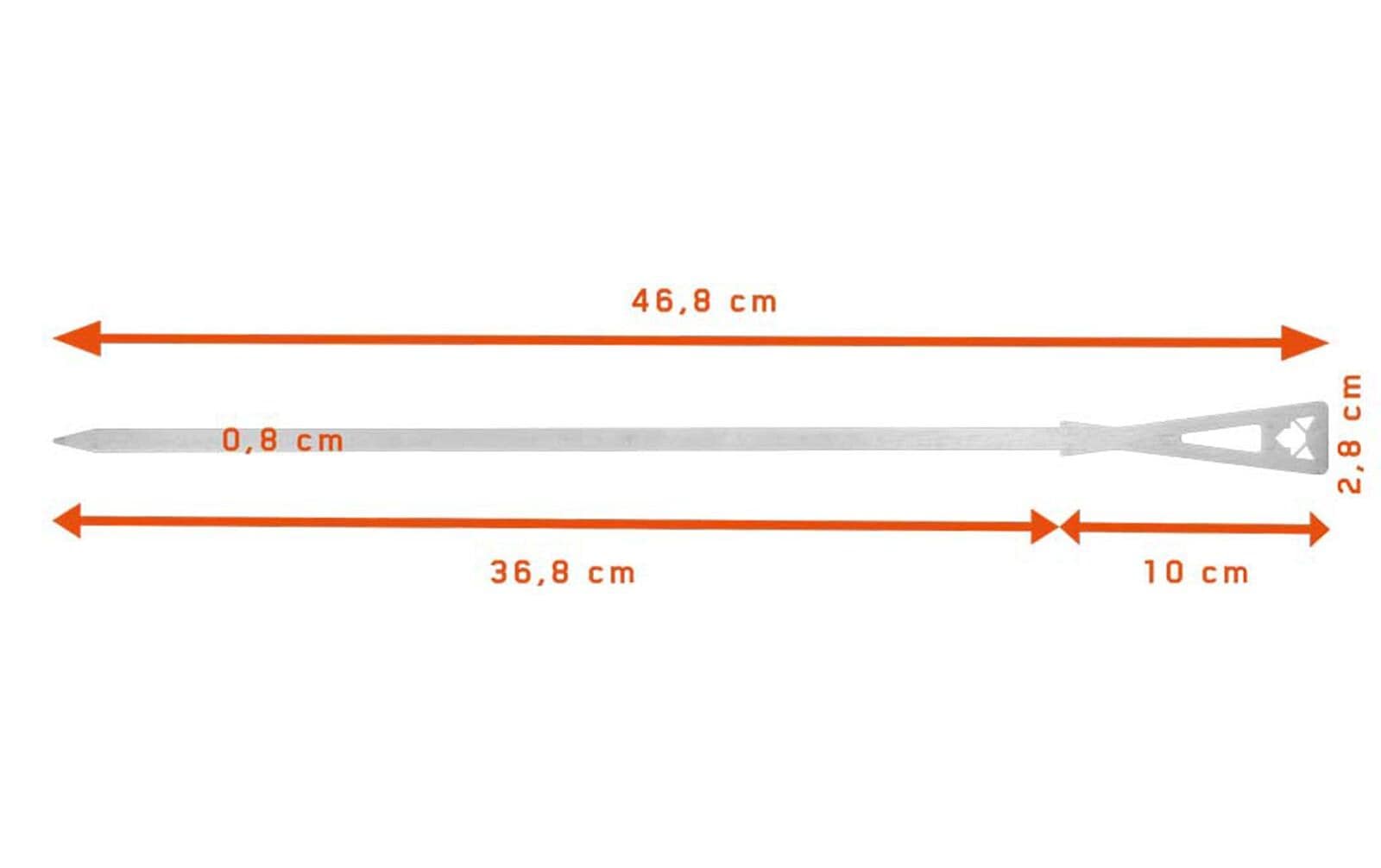 Fennek Grill Broche à barbecue »Set lang, 6 Stück«
