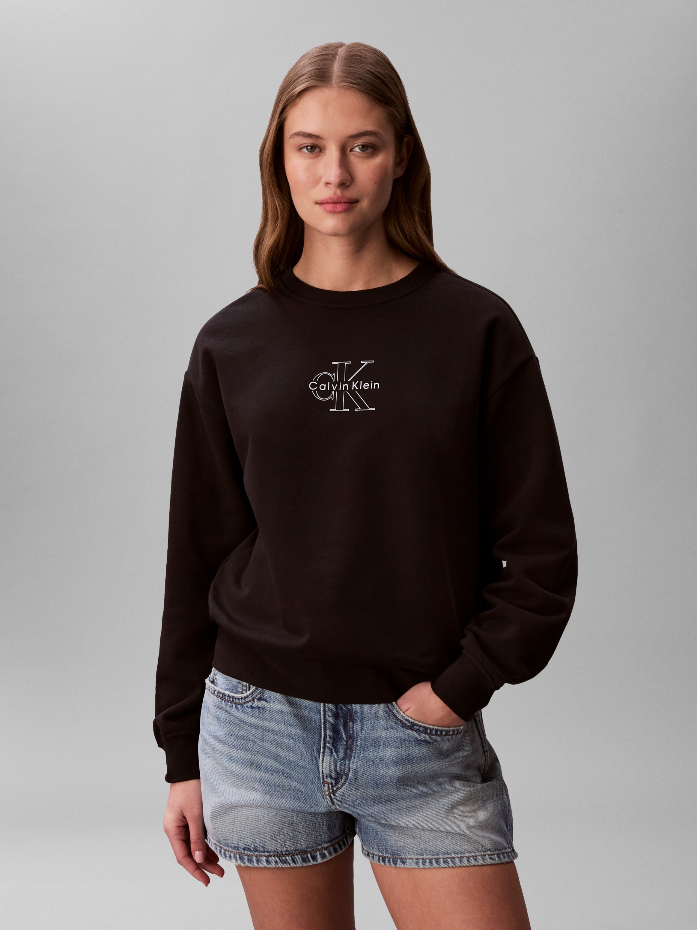 Calvin Klein Sweatshirt »FOIL CREW SWEATSHIRT«, Regular fit mit Rundhalsausschnitt
