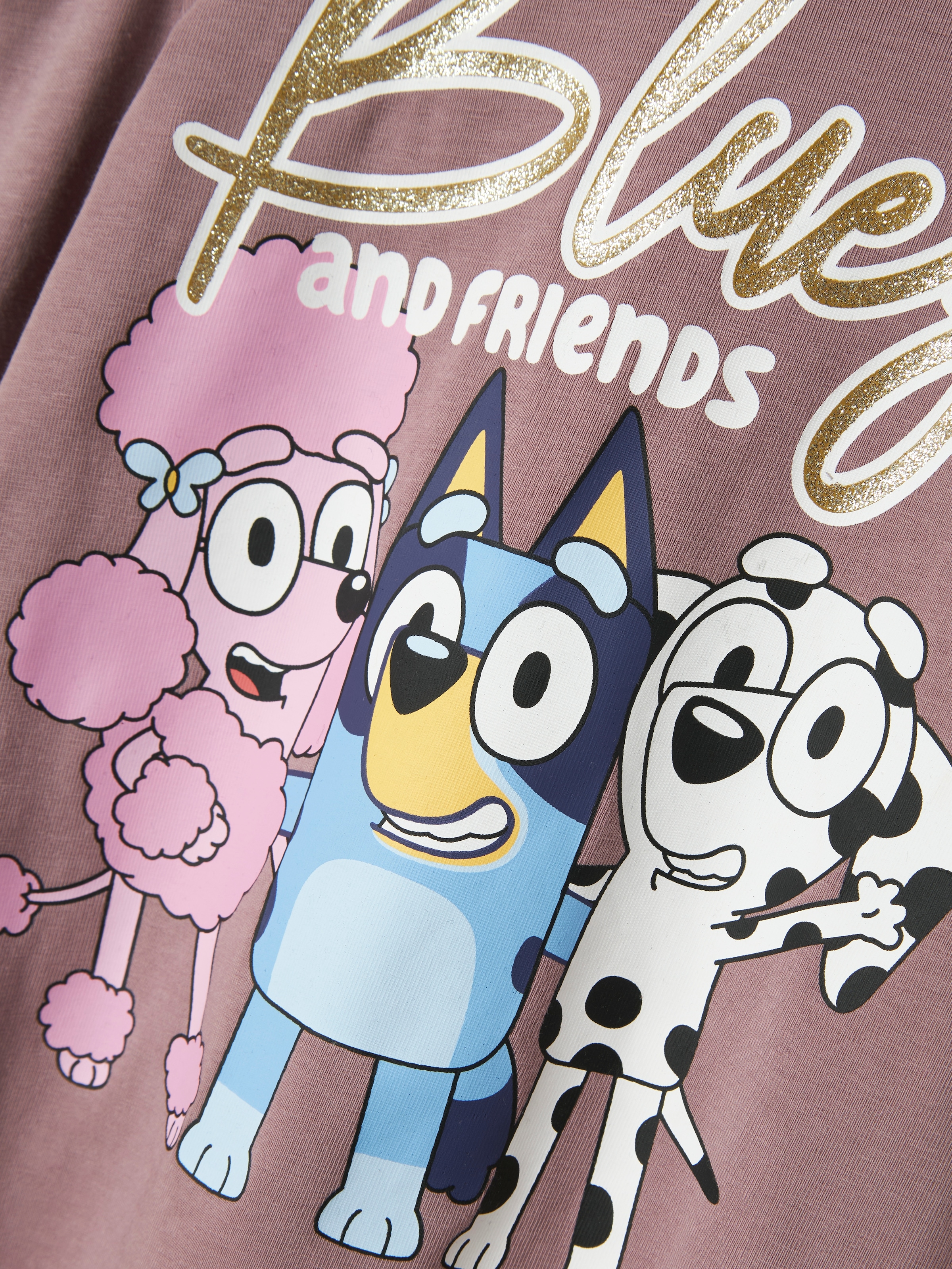 Name It T-shirt à manches longues »NMFARIA BLUEY LS TOP NOOS SKY« mit grossem Frontmotiv