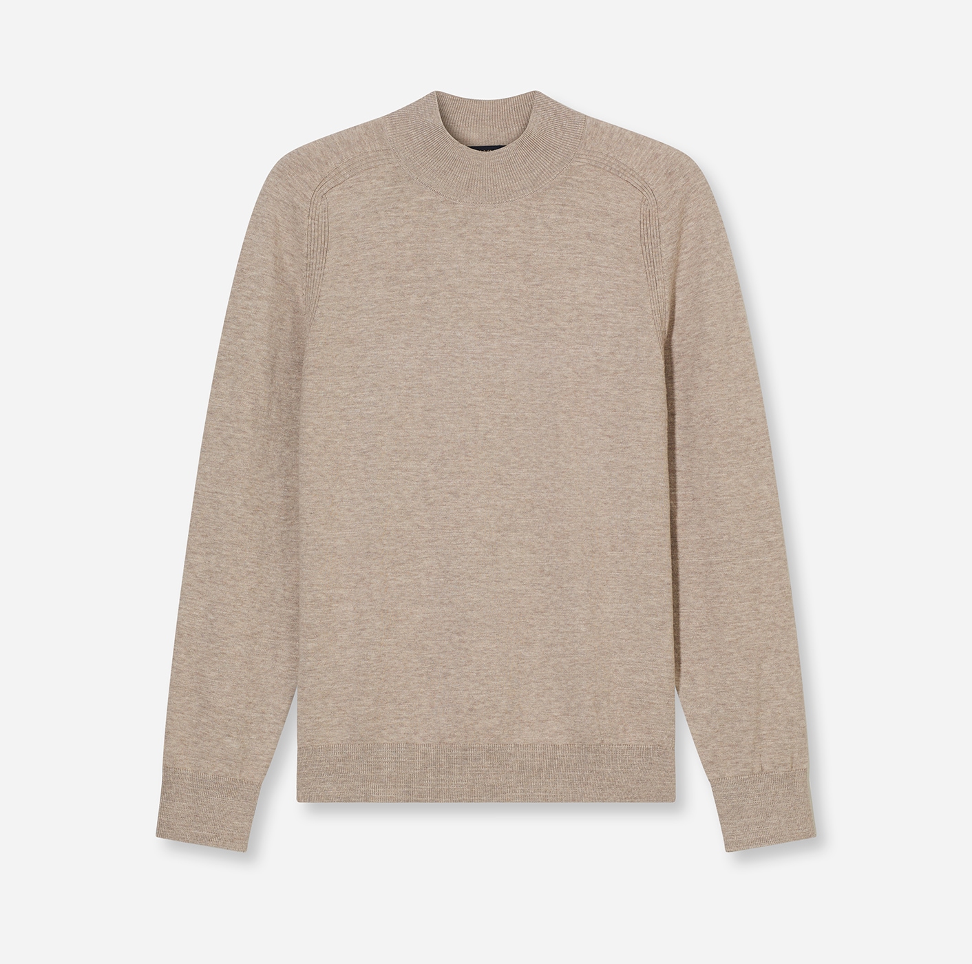 OLYMP Rundhalspullover »Rundhals« in melierter Optik