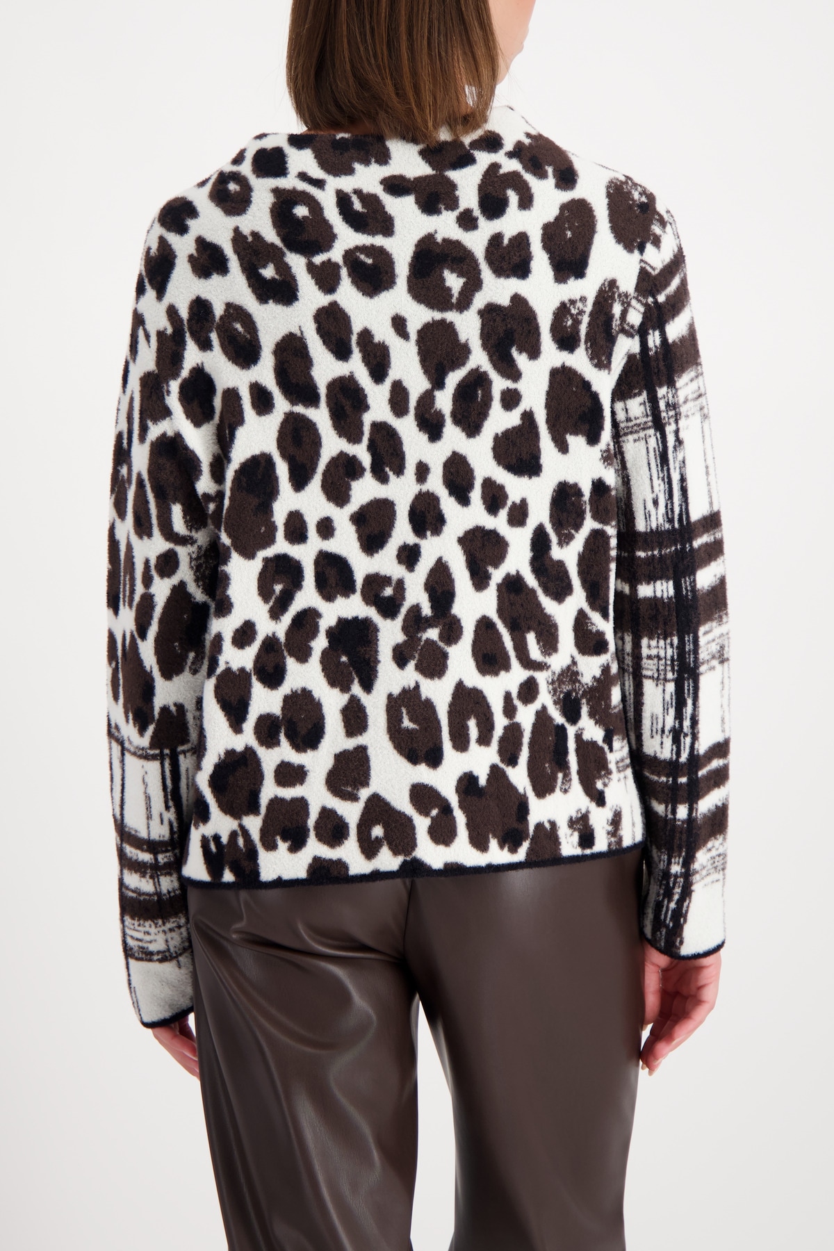 Monari Pull en tricot Regular fit mit Stehkragen