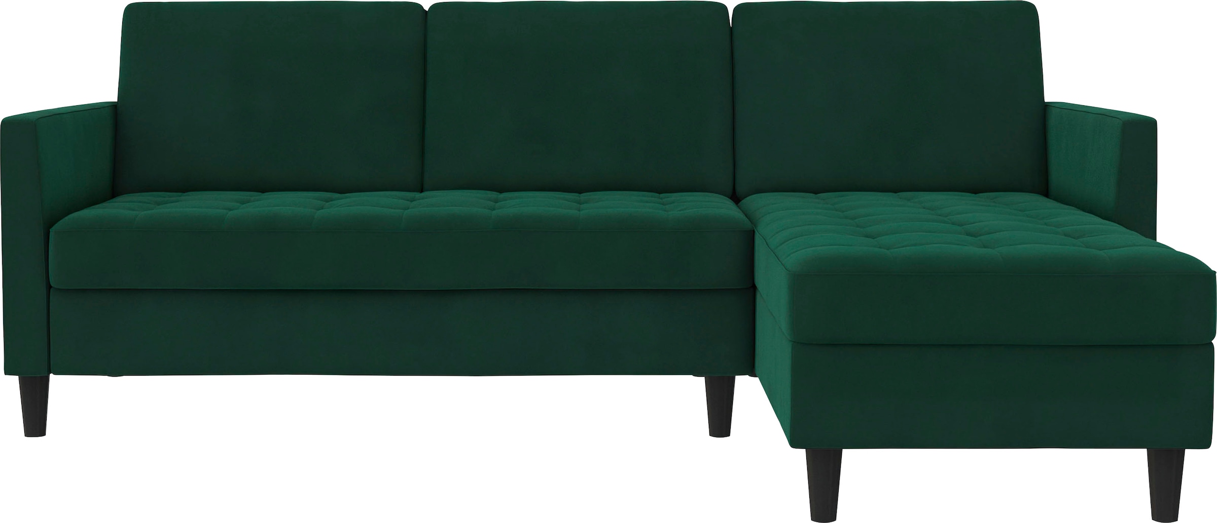 Dorel Home Ecksofa »Presley, L-Form,« Ecksofa mit Bett-Funktion und Stauraum, verstellbare Rückenlehne