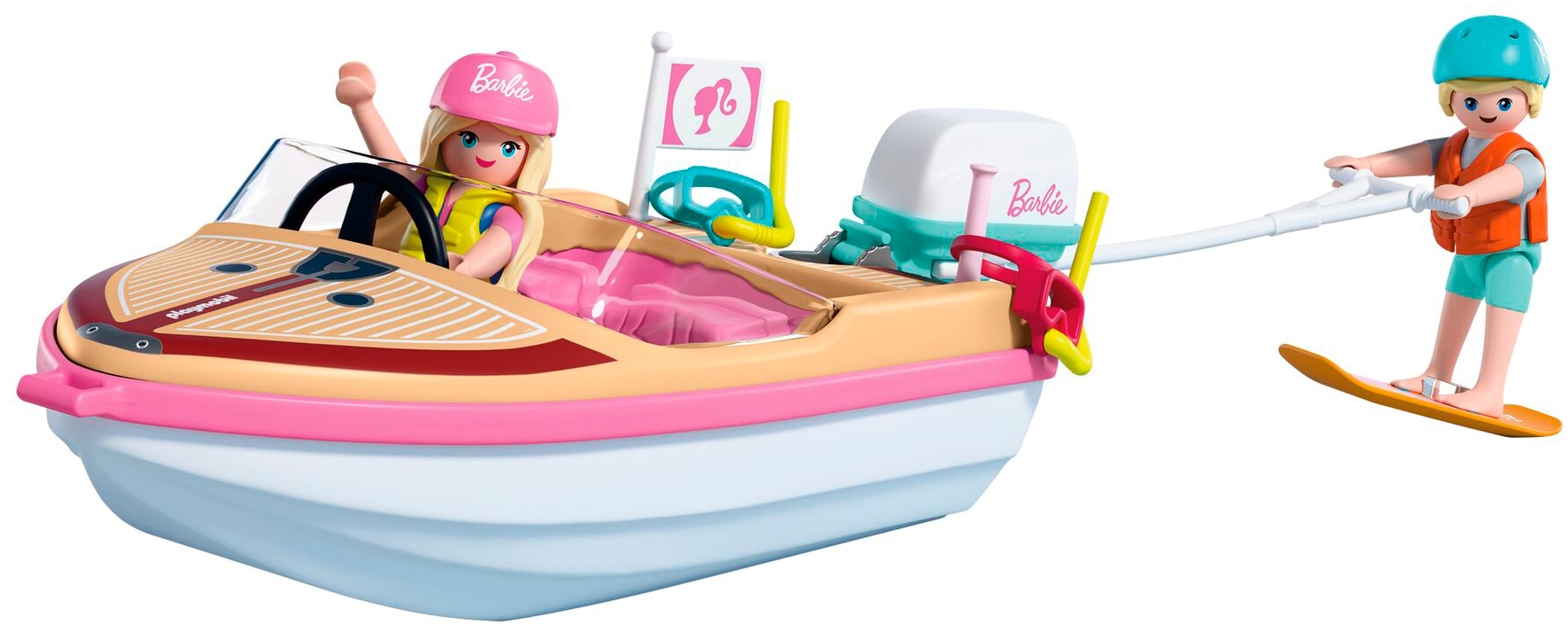 Playmobil® Konstruktions-Spielset »PLAYMOBIL x Barbie™ Abenteuerboot (72122), Barbie™« Made in Europe
