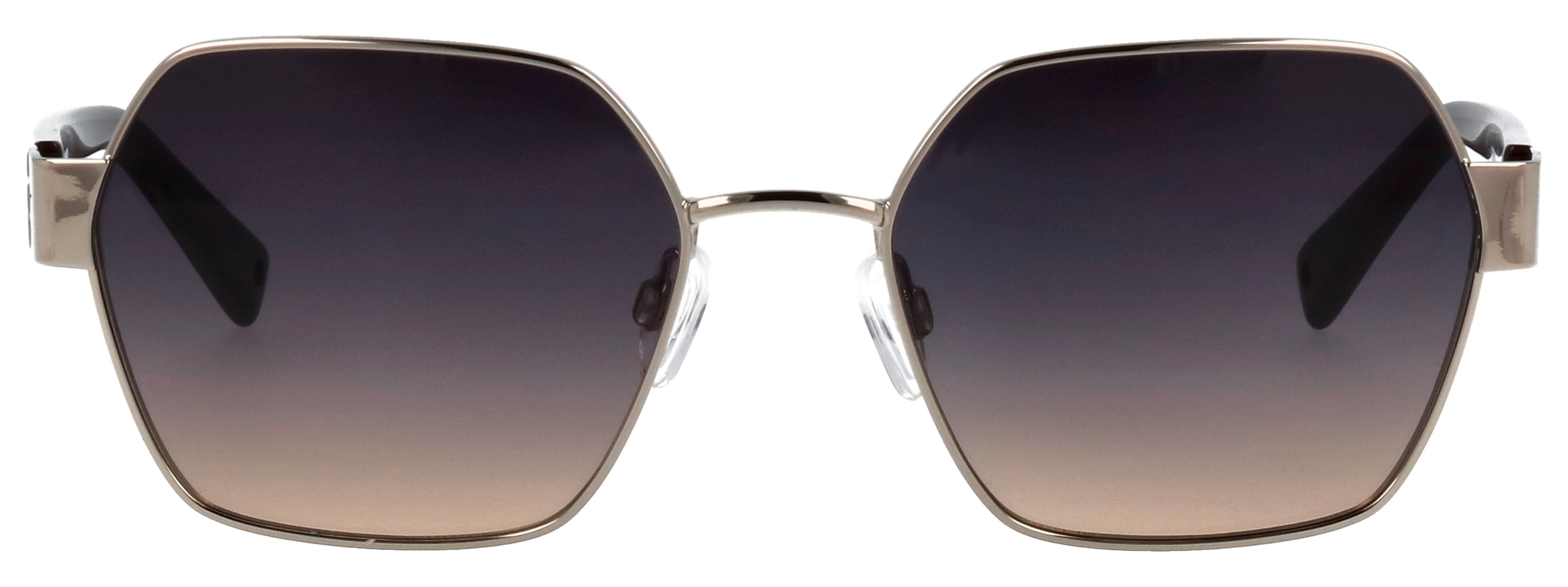 BRENDEL eyewear Lunettes de soleil »Modell 905065« Form Hexagon, Logoschriftzug auf Bügel, Metallfassung