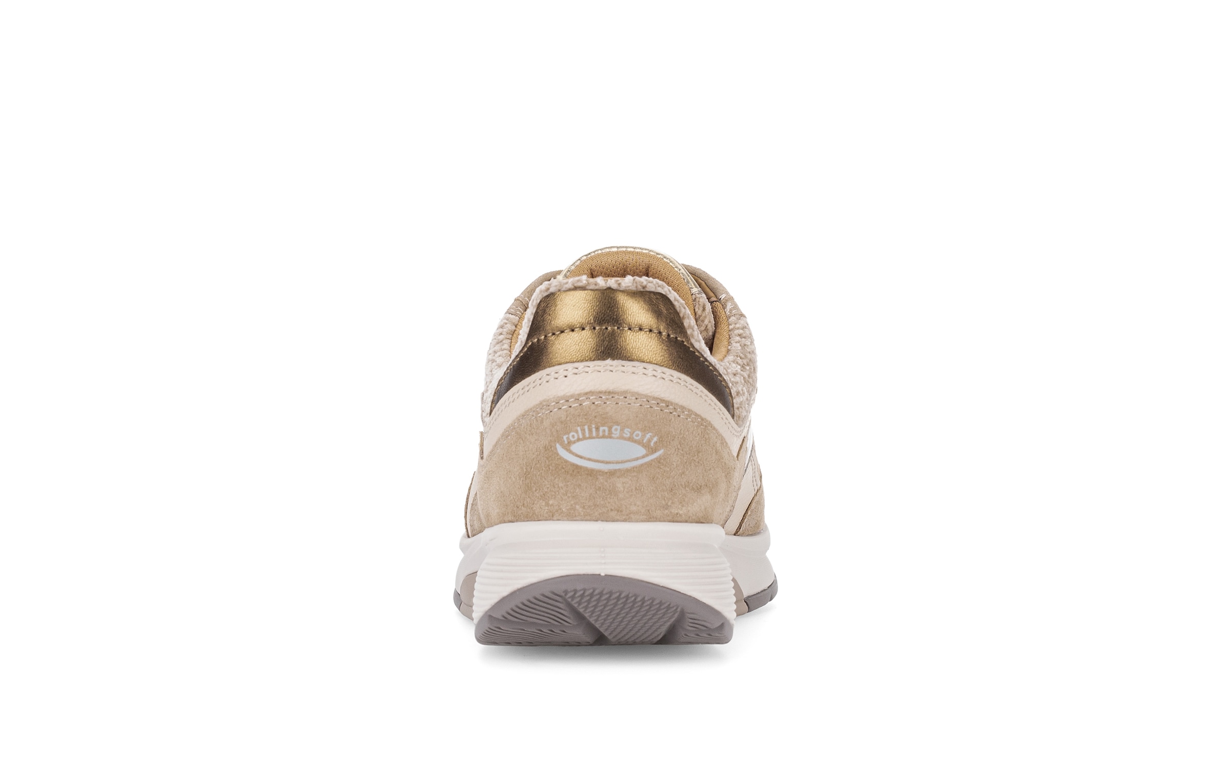 rollingsoft Baskets compensées  chaussure de loisir, chaussure basse, lacets avec empiècements contrastés