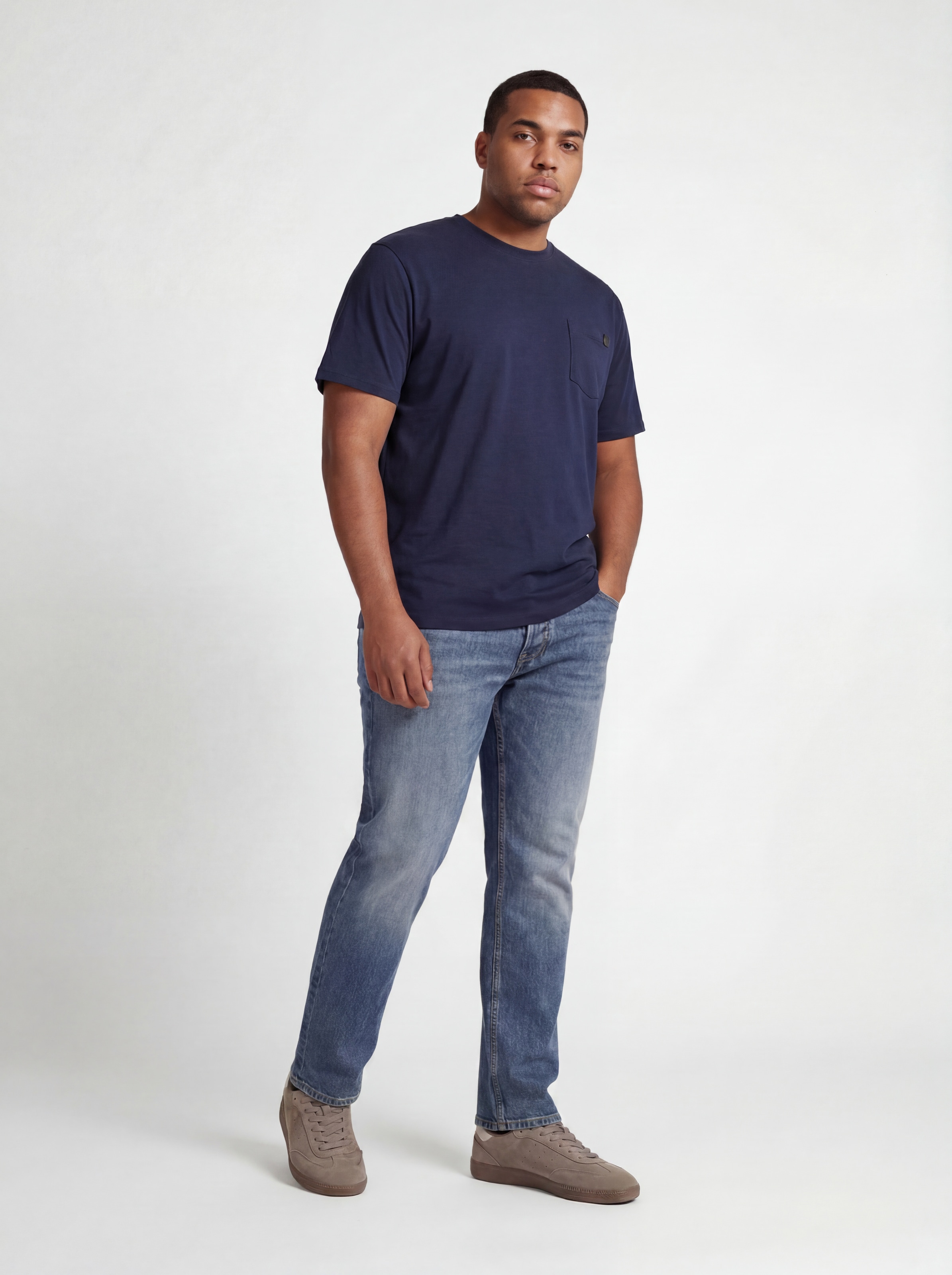 Jack & Jones PlusSize Jeans confort »JJIMIKE JJORIGINAL ST PLS« mélange de coton, coupe comfort