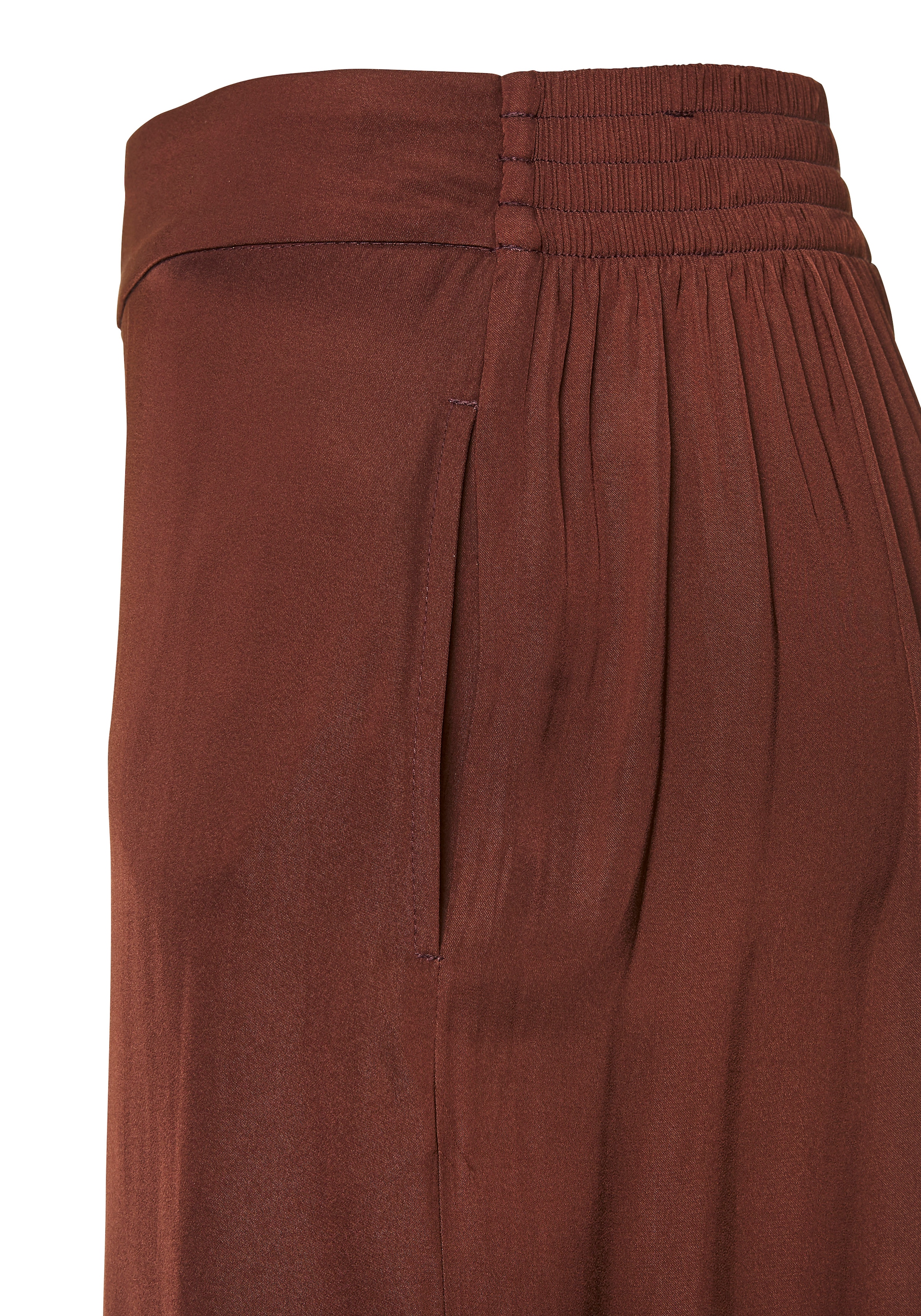 LASCANA Pantalon tissé  aus leichter Satinqualität, weite Palazzohose mit Taschen, Stoffhose