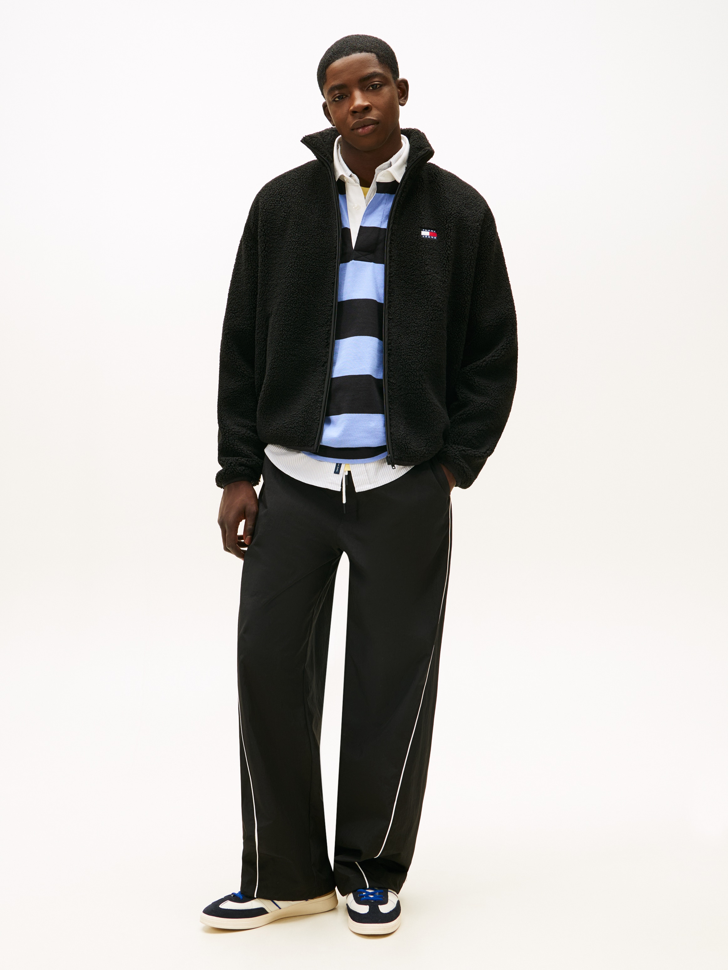 Tommy Jeans Veste polaire »TJM BADGE TEDDY« Stehkragen, Teddyfleece, relaxed fit