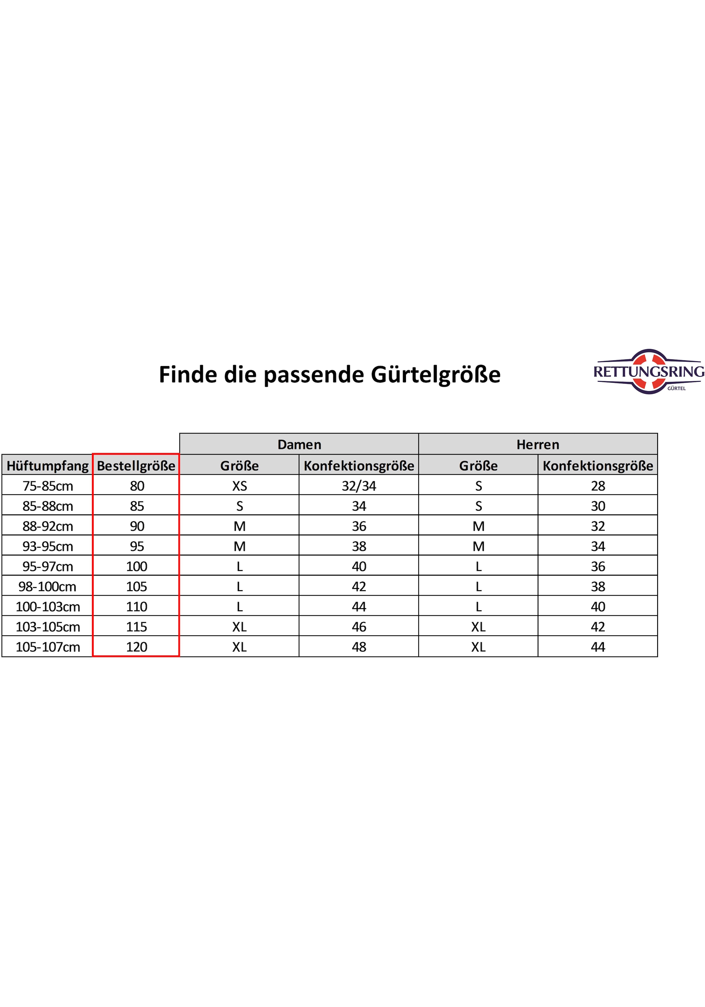 Rettungsring Gürtel Ledergürtel , mit austauschbarer Schliesse »Wolke Silber«