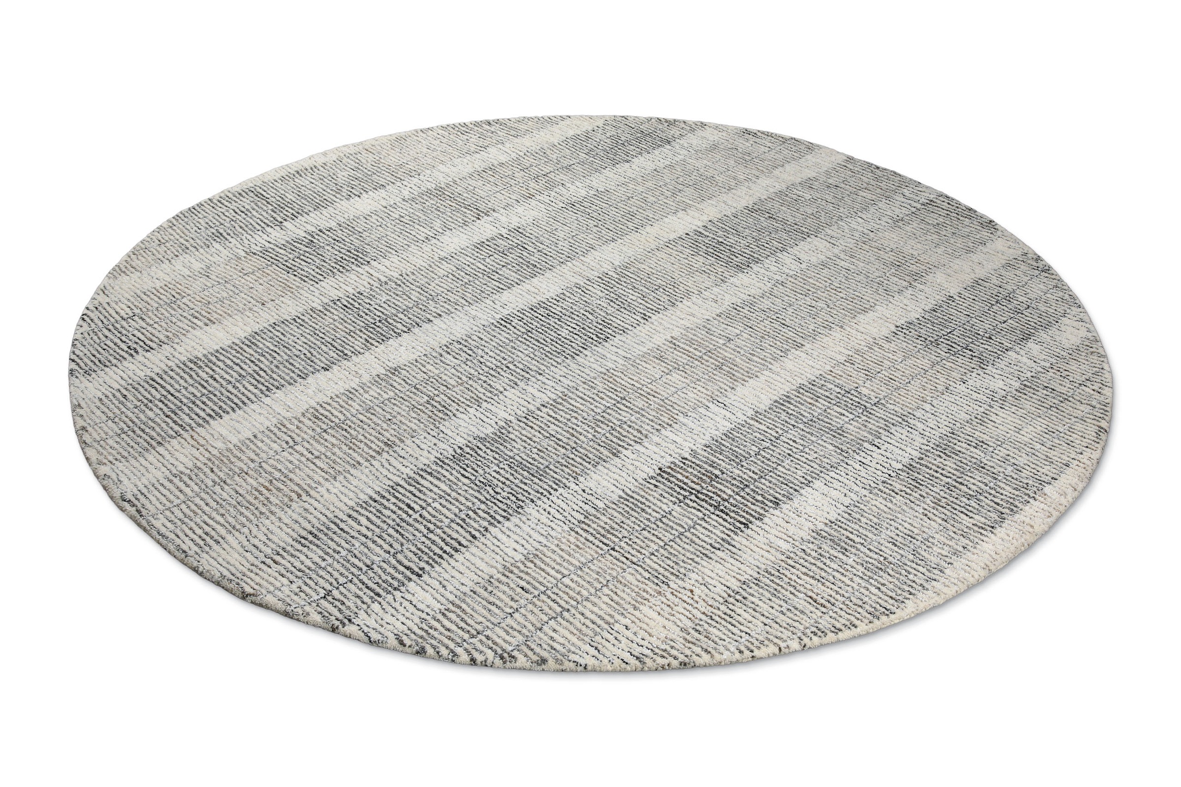Wecon home Teppich »Hamptons FORTY« rund 11 mm Höhe Fasermix, Kurzflor, Wohnzimmer, Schlafzimmer, elegant, Streifen Muster