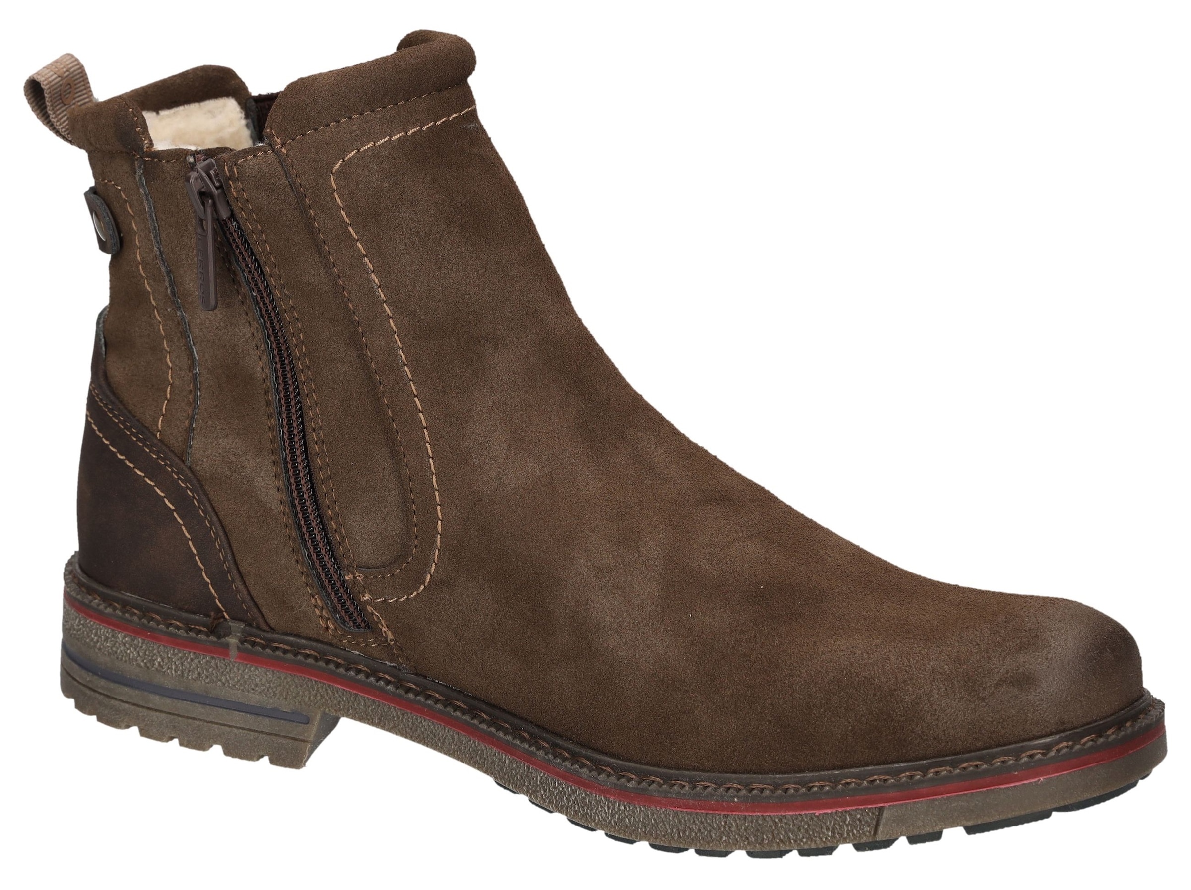 LERROS Bottines chelsea  bottes à enfiler, avec fermeture éclair, bottes d'hiver avec doublure chaude