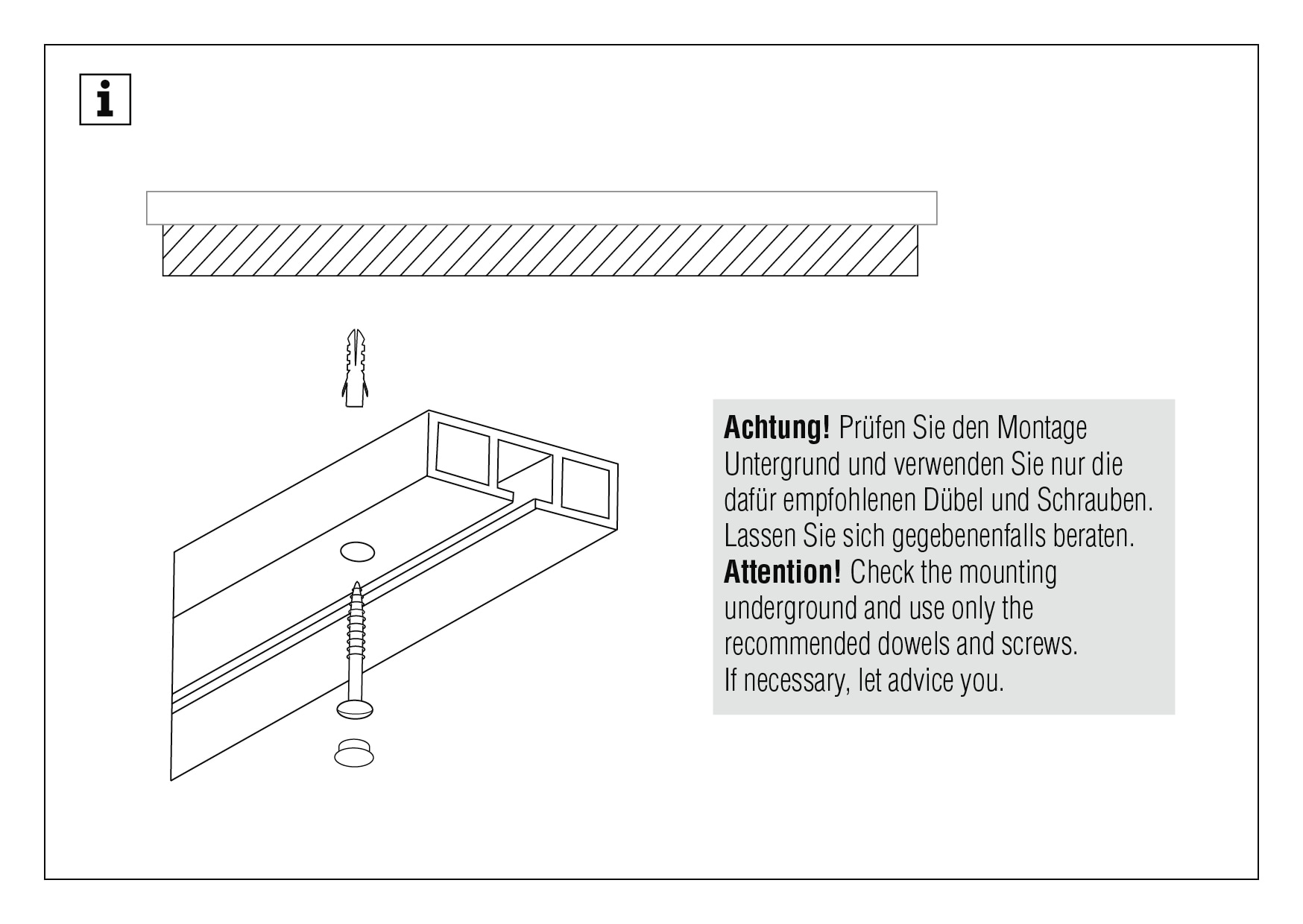 GARDINIA Vorhangschiene »Slim Line« 1 läufig-läufig mit Bohren, Deckenmontage, Kunststoff, Aufputzschiene