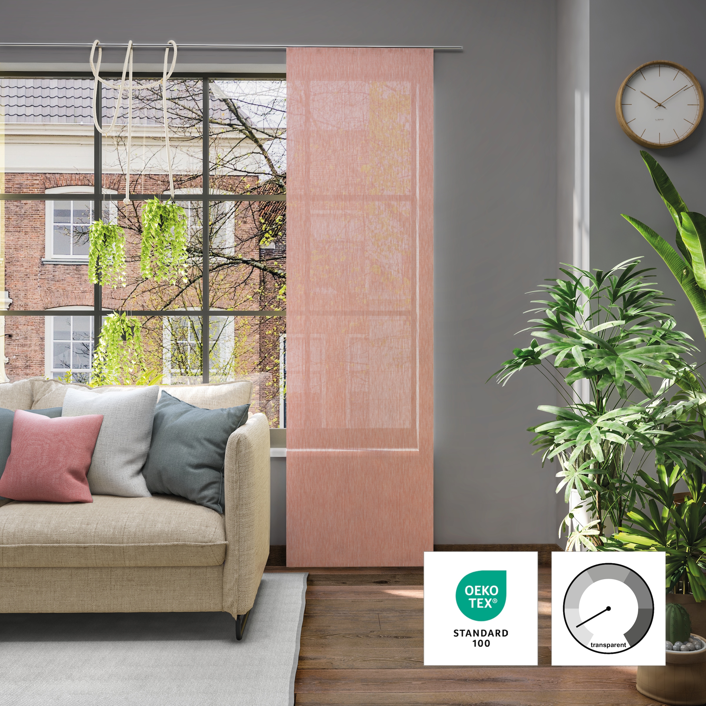 Neutex for you! Rideau coulissant »Libre-ECO« Support de panneau 1 cuis tlg. nach Mass