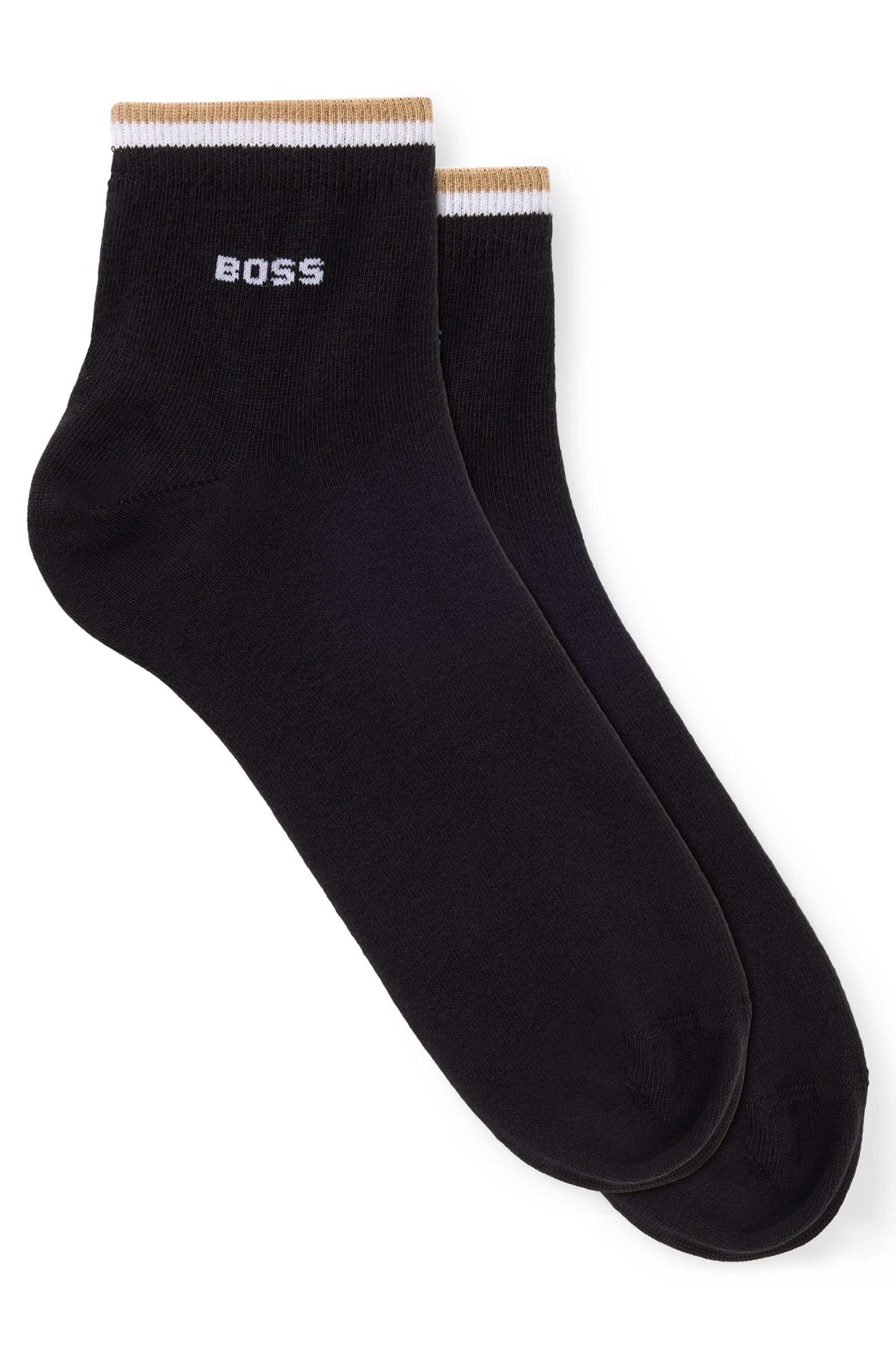 BOSS Chaussettes de loisirs »2P SH Stripe CC« Packung, 2er, 2 cuis tlg. mit BOSS Schriftzug