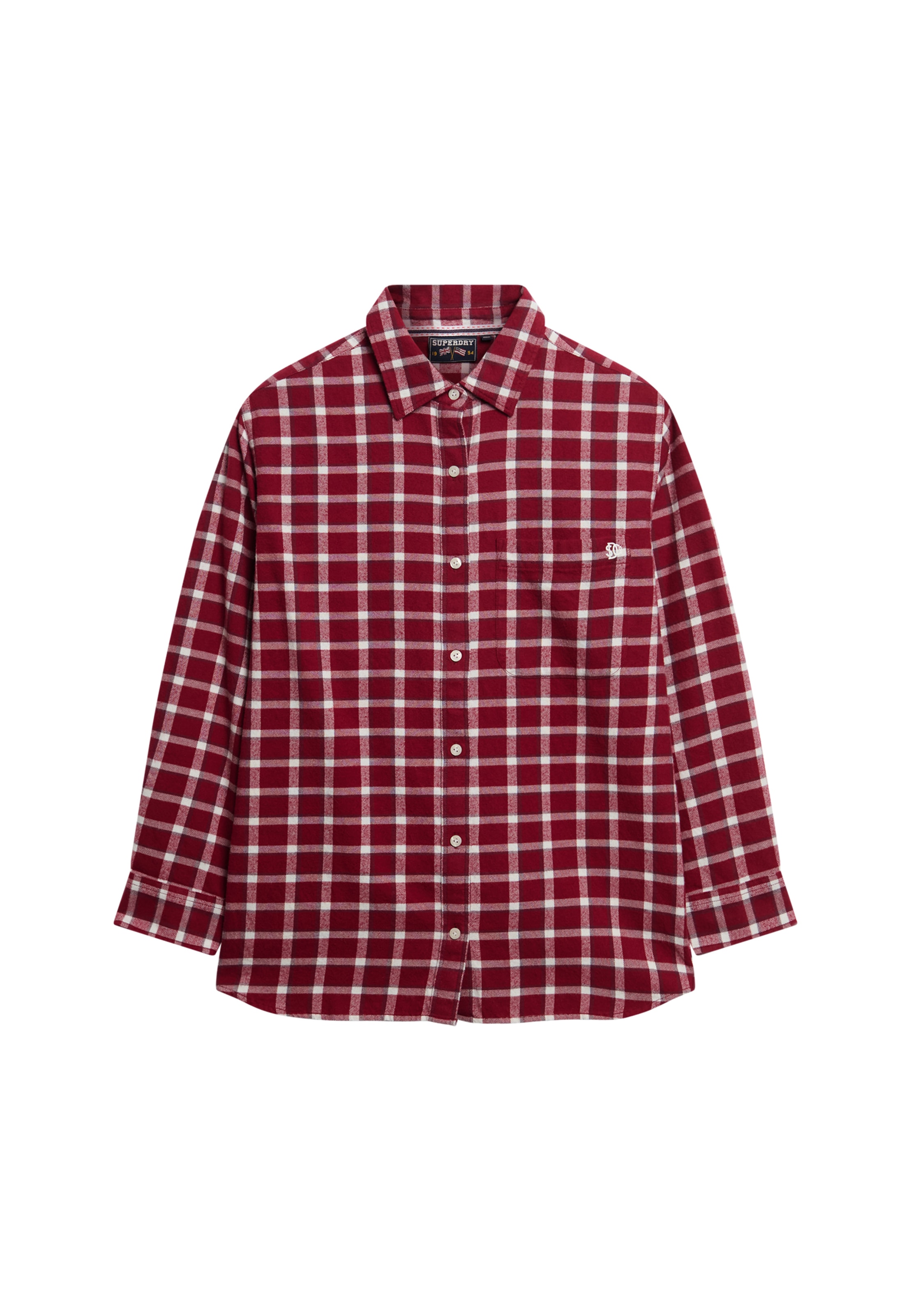 Superdry Blouse à carreaux »CHECK FLANNEL BOYFRIEND SHIRT«