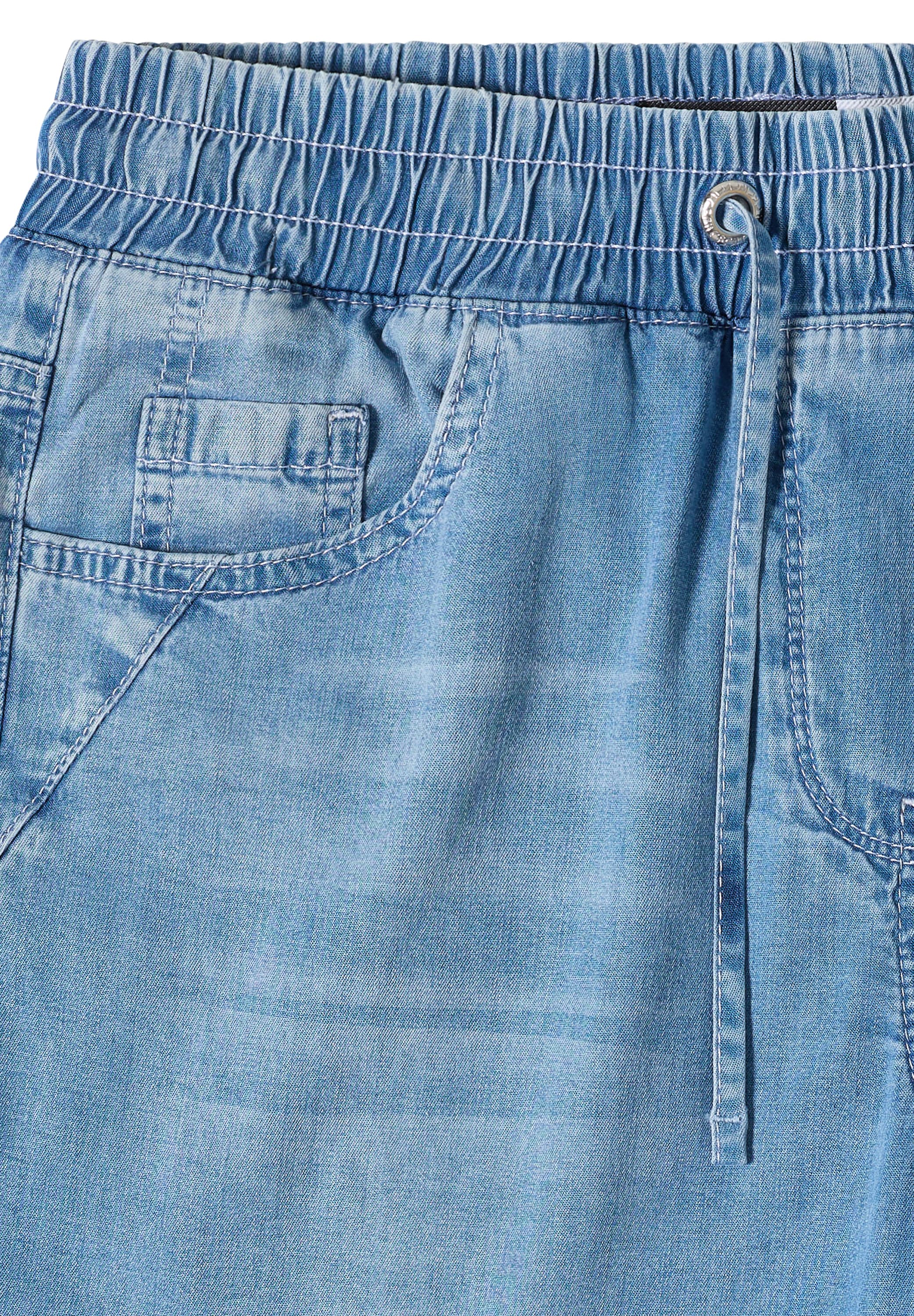 Cecil Loose-fit-Jeans »Style Neele« mit elastischem Bund und Kordelzug