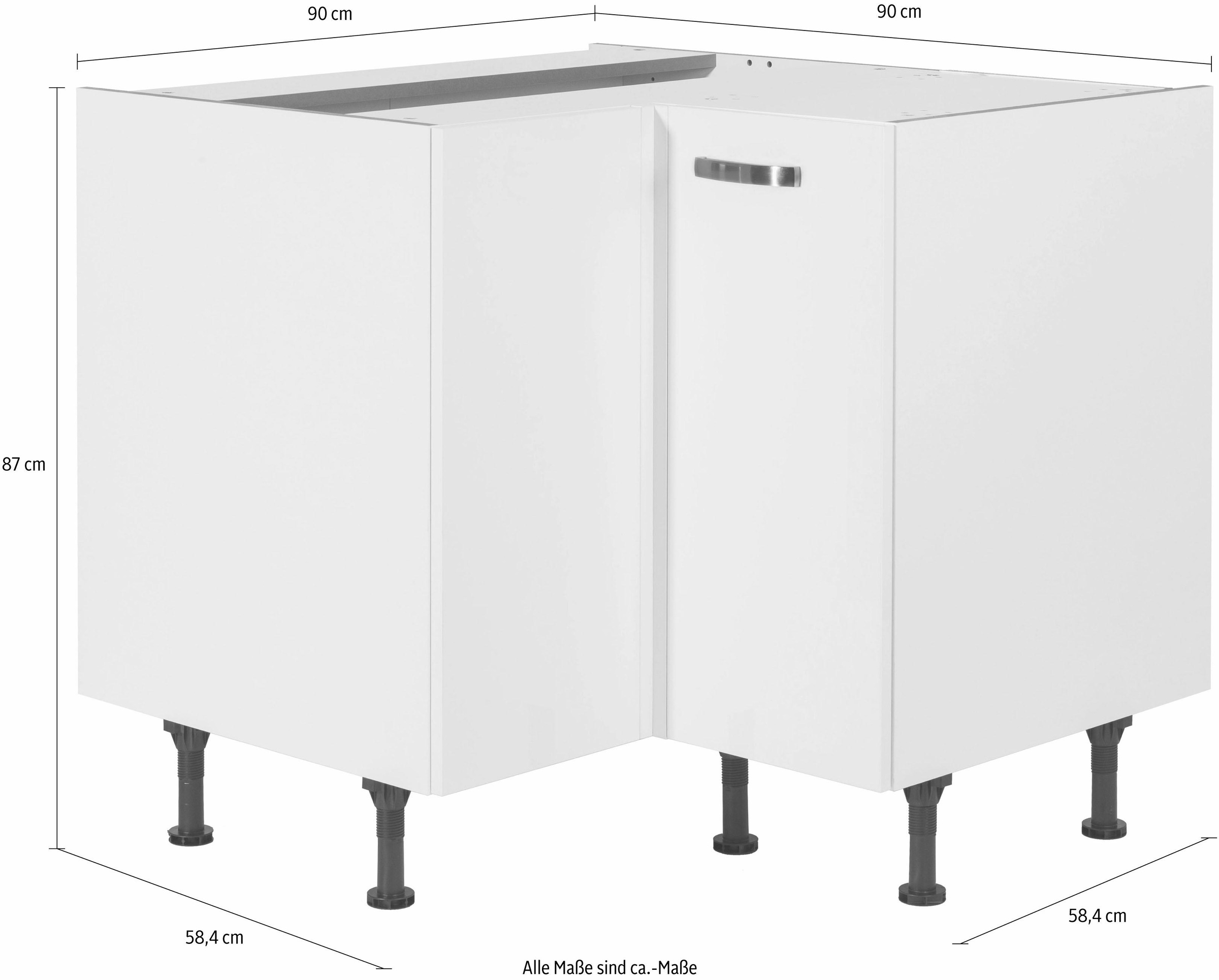 KOCHSTATION Meuble bas d'angle »KS-Cara«