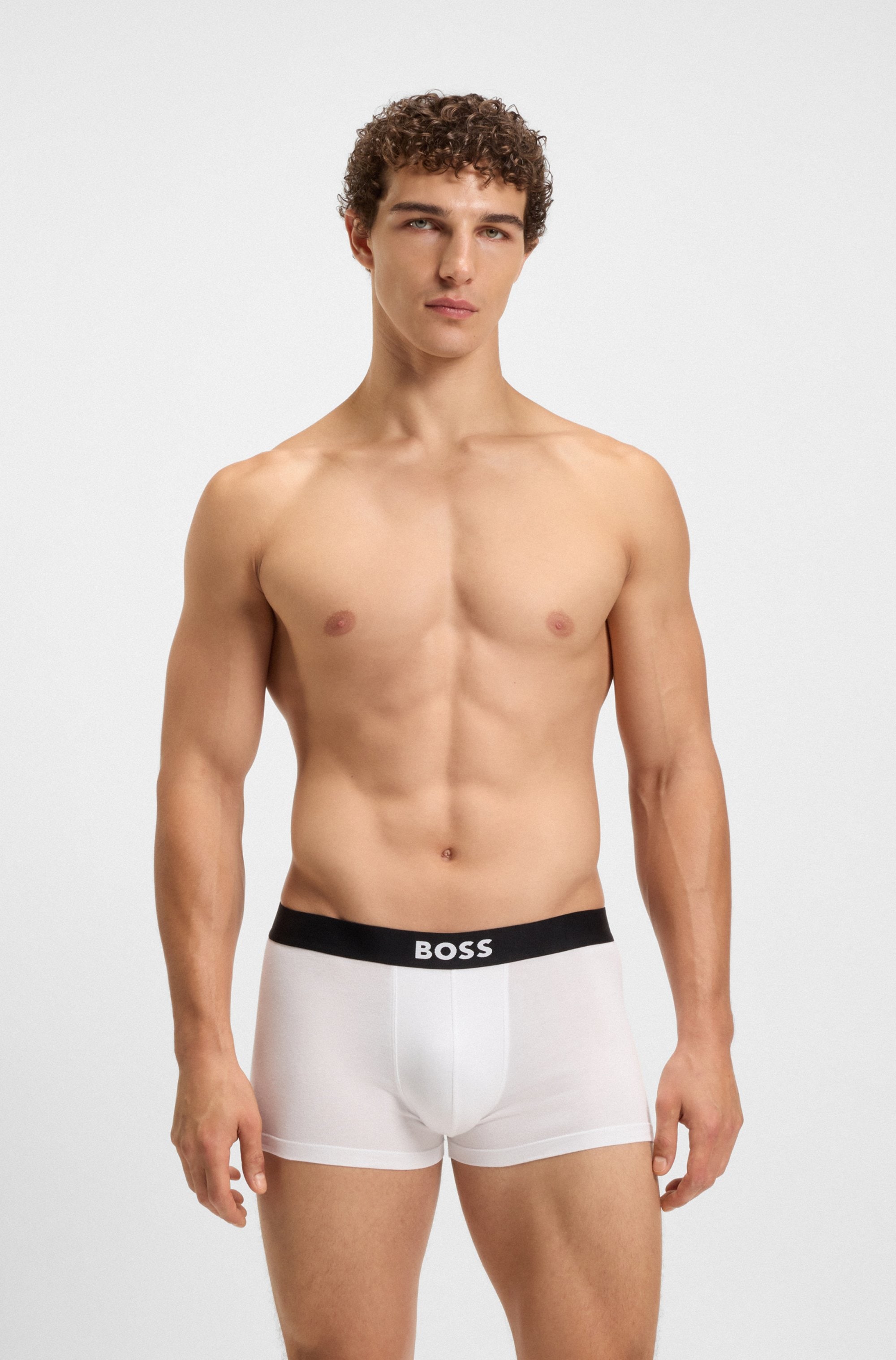 BOSS Trunk »3P Trunk BOSS ONE« mit unifarbenen Bund