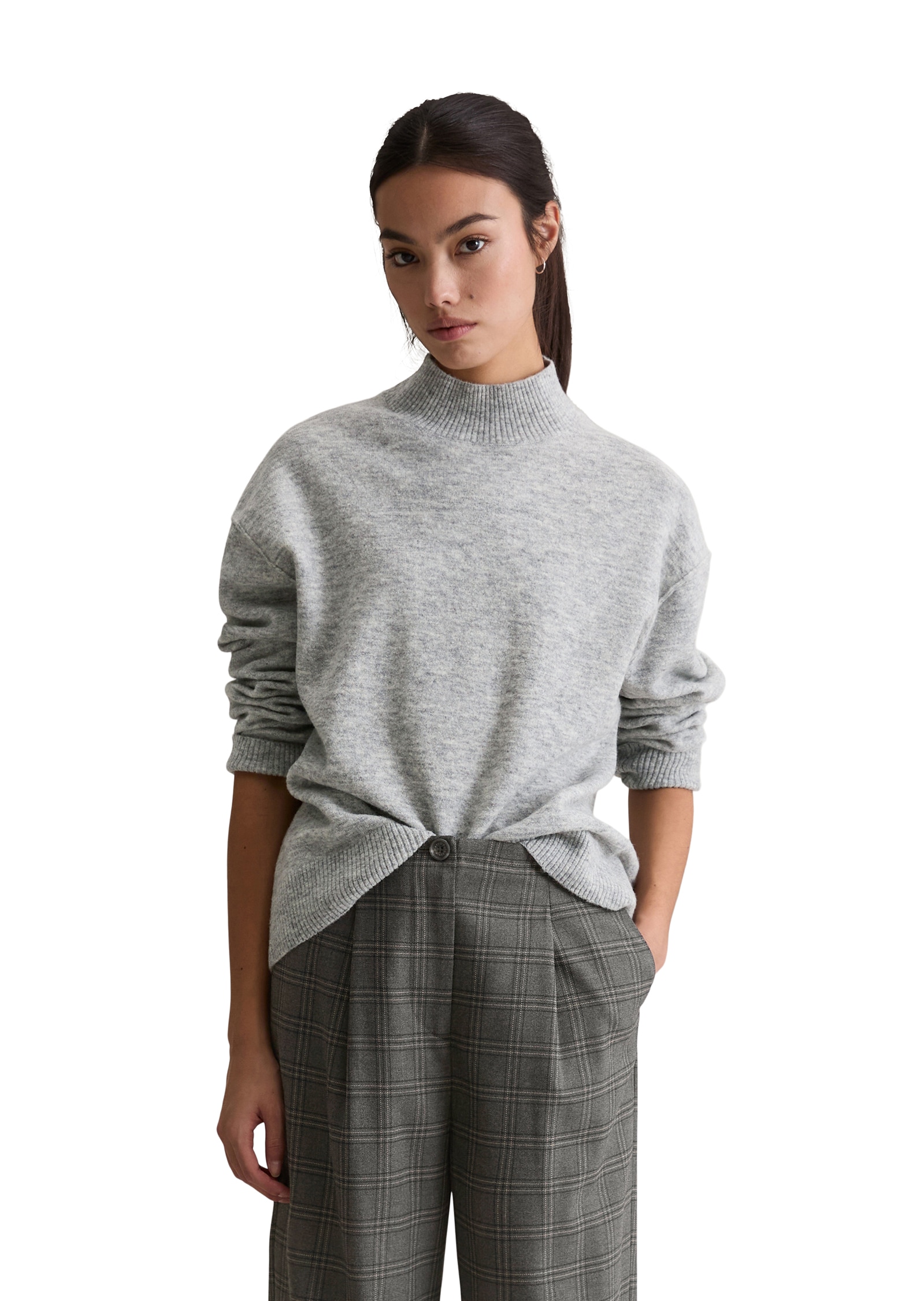 Marc O'Polo DENIM Pull en tricot regular fit aus softem Schurwolle-Mix, Rundhals