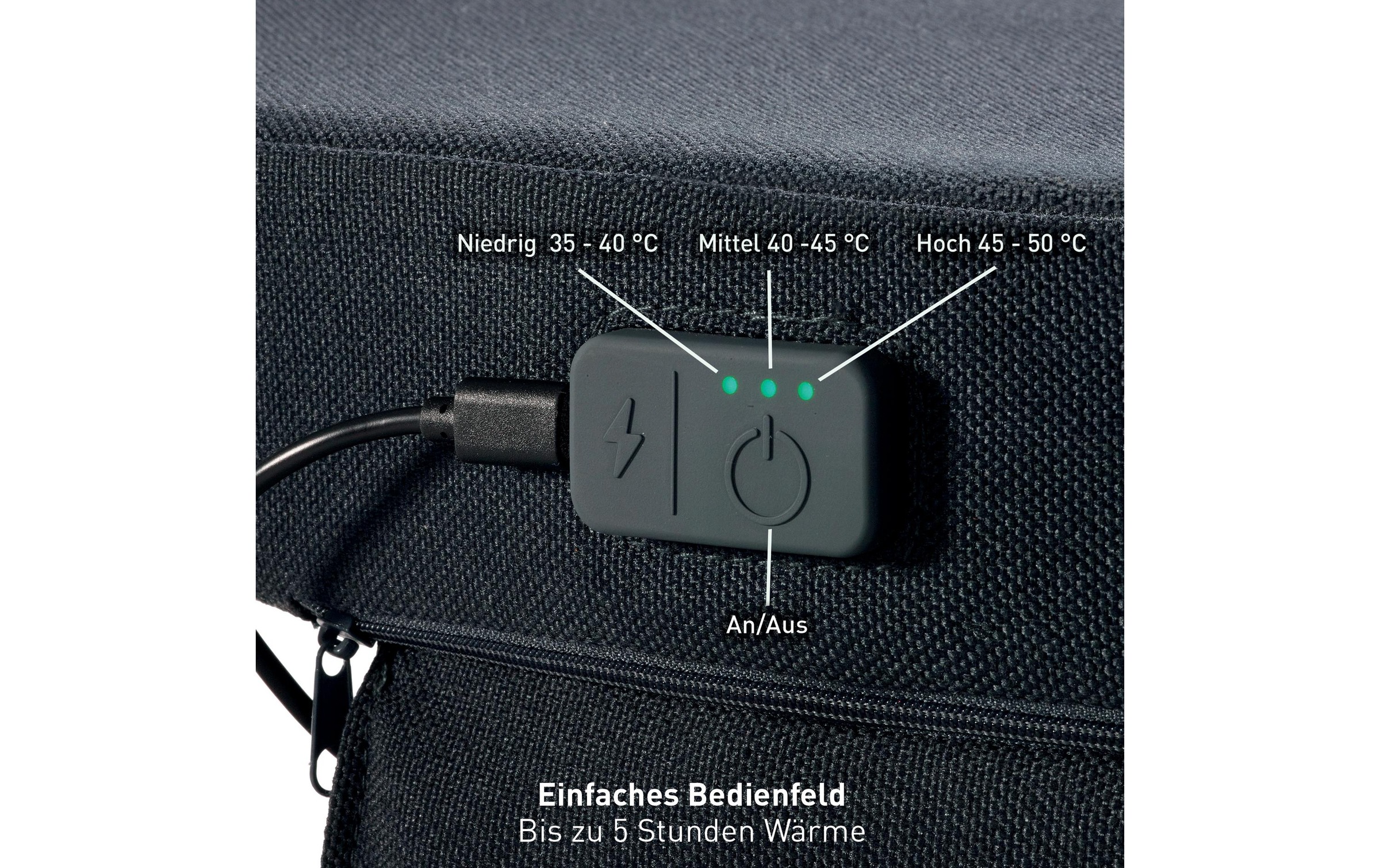 LEITZ Coussin chauffant pour siège »Leitz iComfi Beheizbares Ergo Sitzkissen «