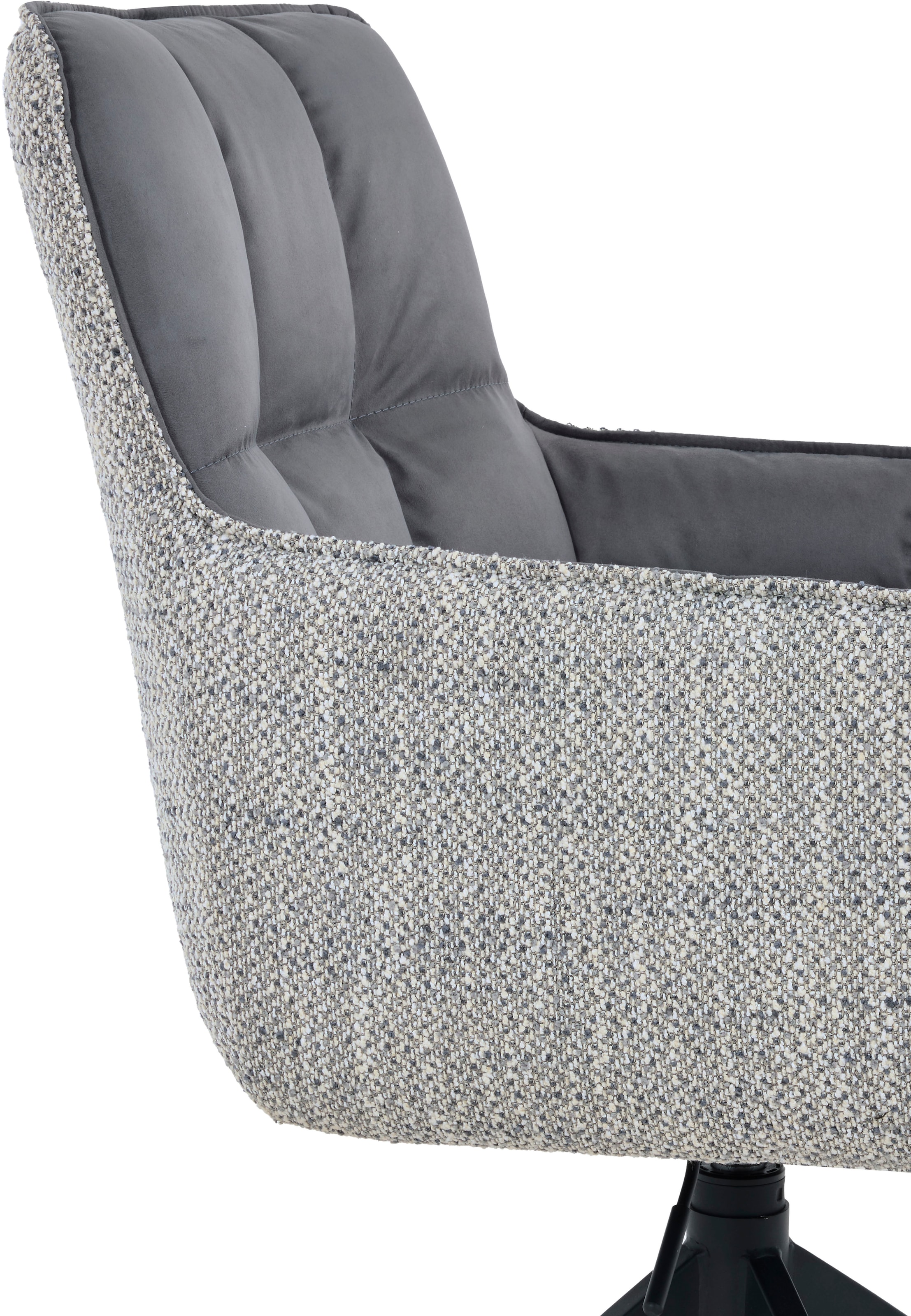 HELA Chaise pivotante »POMBA« () 1 cuispivotant à 360°, réglable en hauteur, suspension à ressort, accoudoirs, supporte 140kg