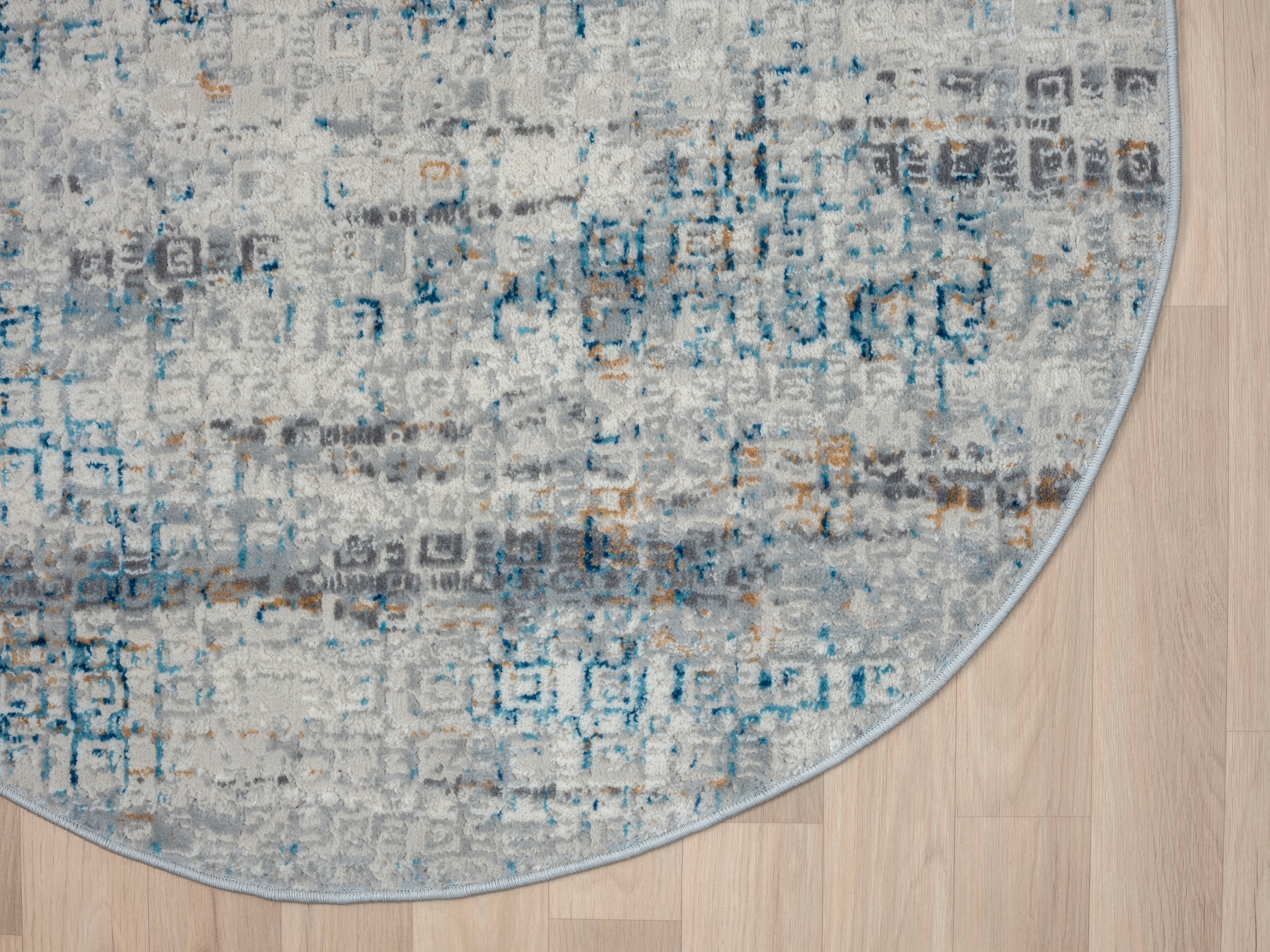 GOODproduct Teppich »Jaxyn« rund 8 mm Höhe Kurzflor, modernes Design, pflegeleicht, Wohnzimmer