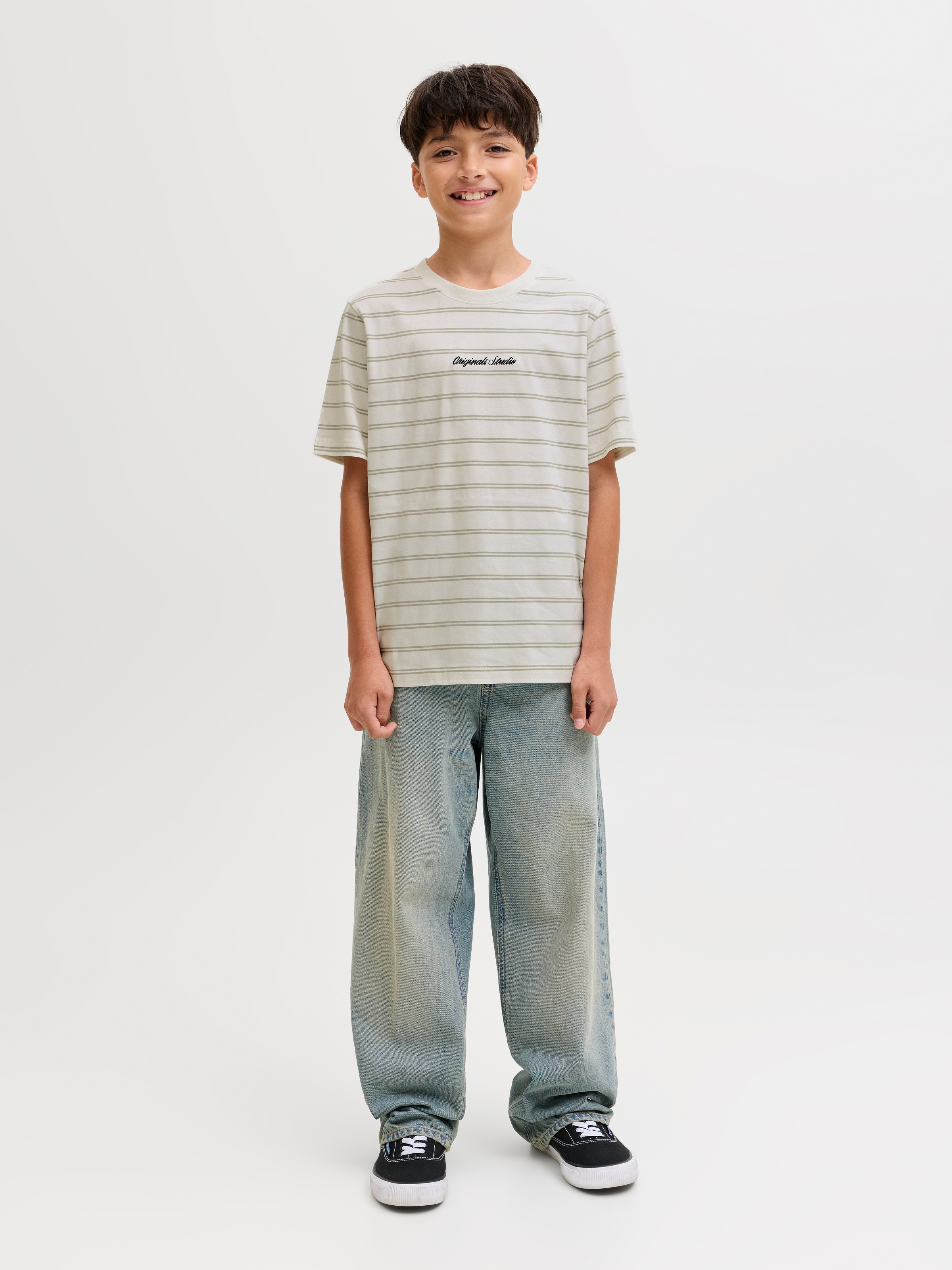 Jack & Jones Junior T-shirt »JORNORREBRO STRIPE TEE SS CN JNR«