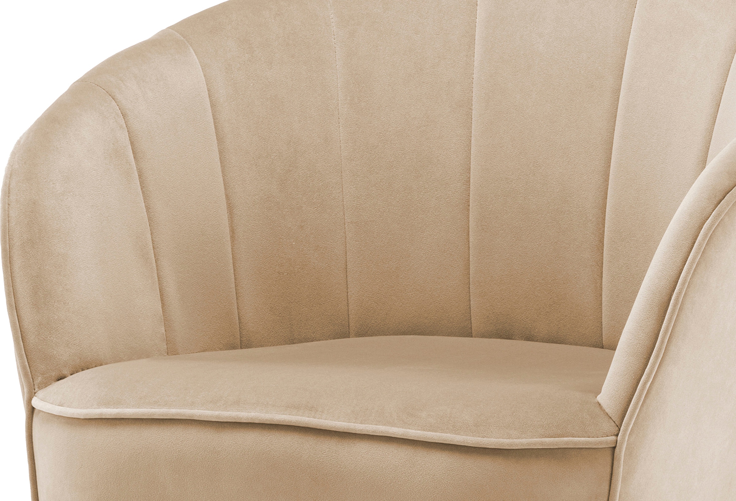 Kayoom Fauteuil »Poola 100, gemütlicher Cocktail-Sessel, edler Samtbezug« 1 cuis tlg. samtweich, gesteppt, gemütlich, tiefe Sitzhöhe von 79cm