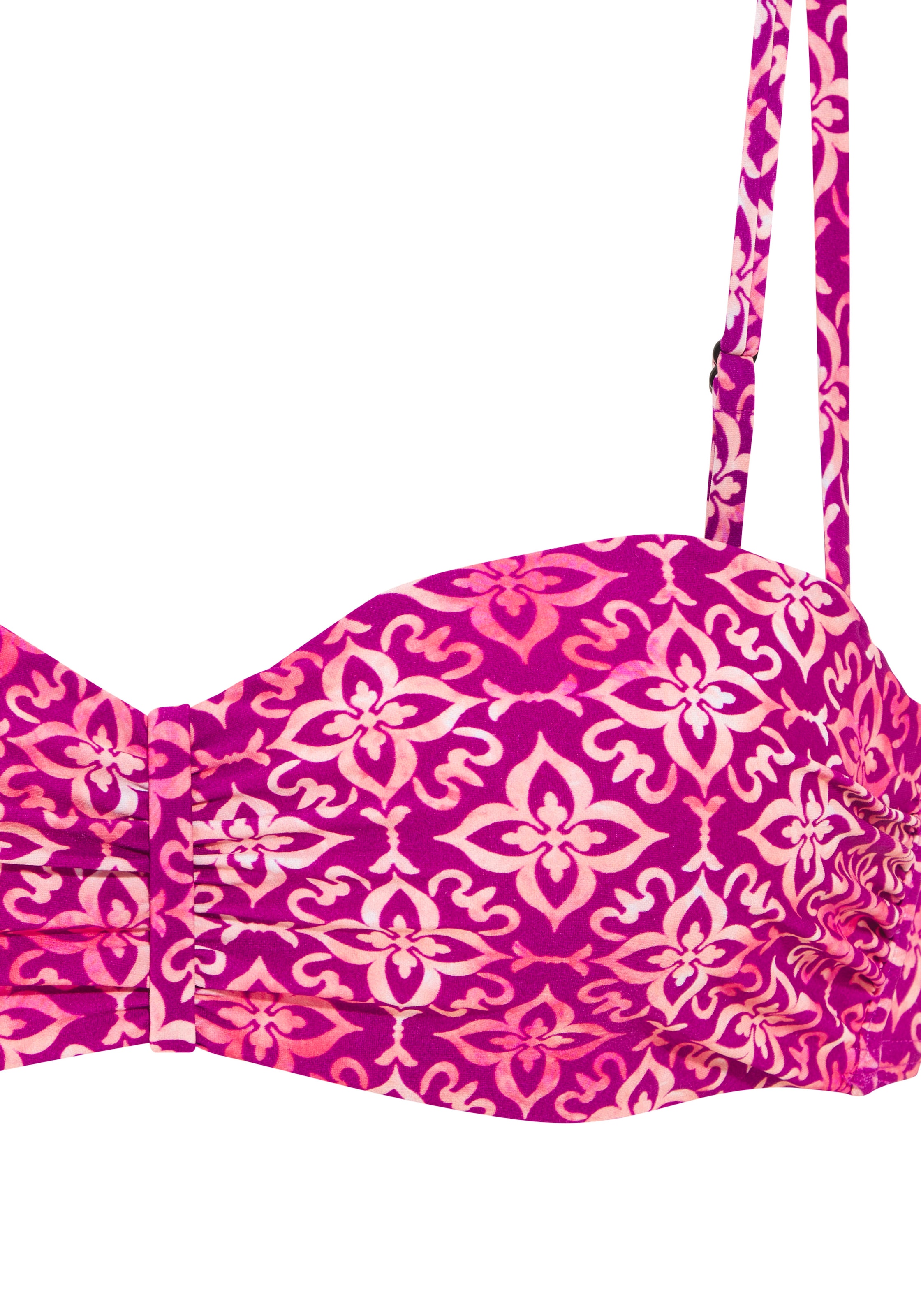 Vivance Top bikini bandeau à armatures »Cheerio« mit stylischem Allover-Print