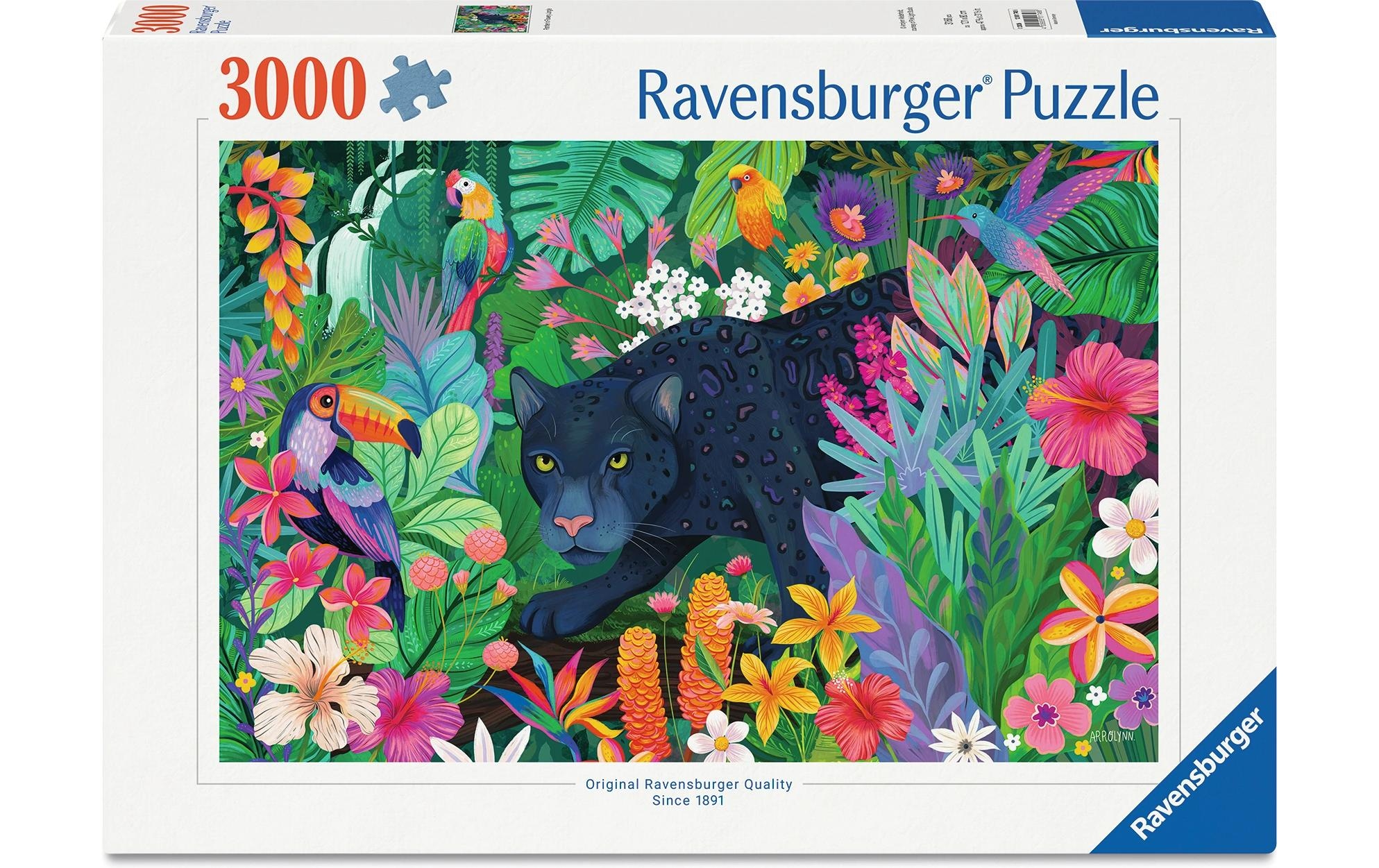 Ravensburger Puzzle »Panther im blühenden Dschungel« Made in Germany