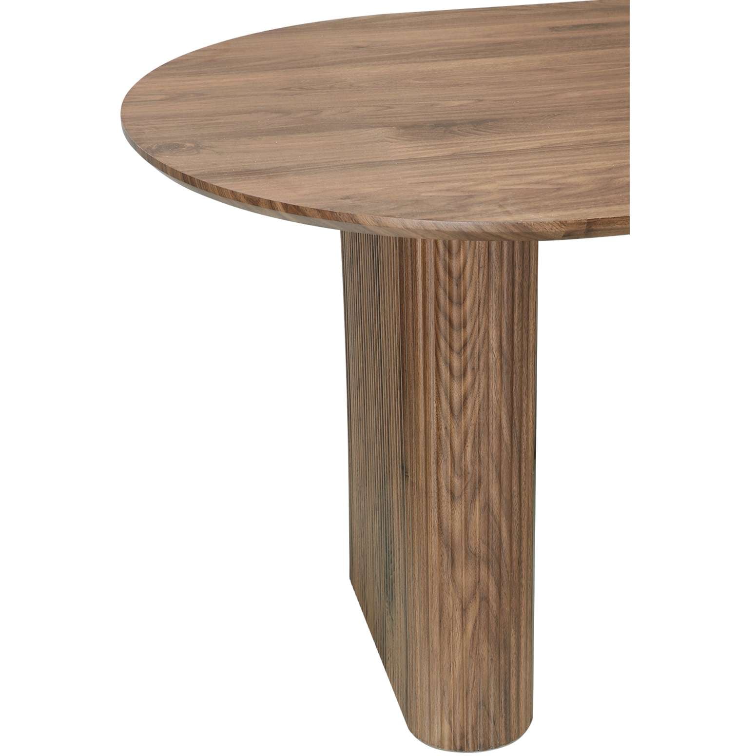 GOODproduct Esstisch »Bostonia« ovaler Esstisch, Beine mit Rillenstruktur, pflegeleicht, Höhe 76 cm