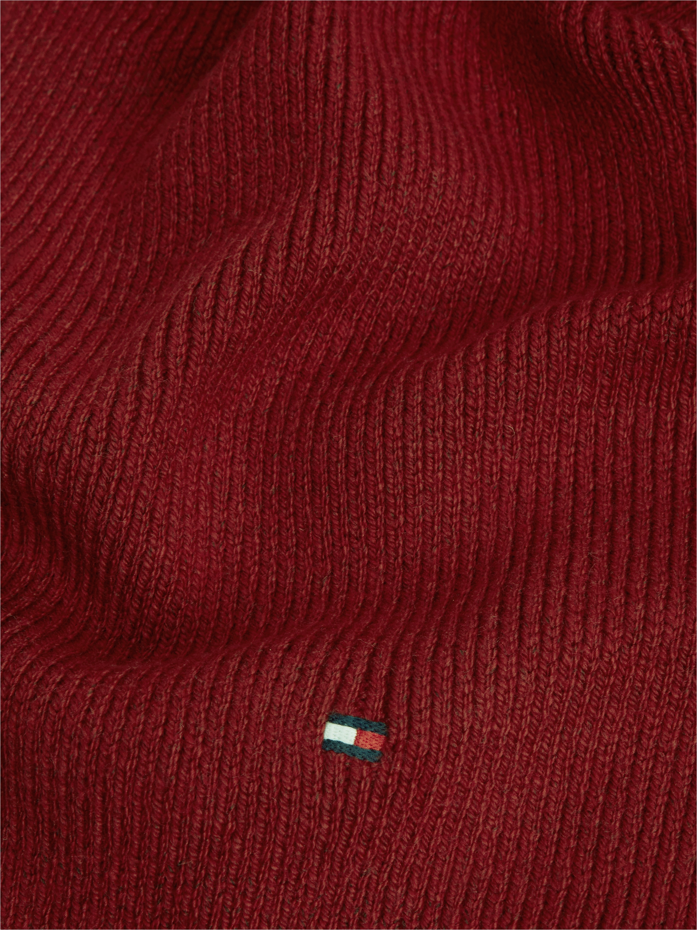 Tommy Hilfiger Strickschal »TH FLAG KNIT SCARF« mit Wolle und Hilfiger Flag