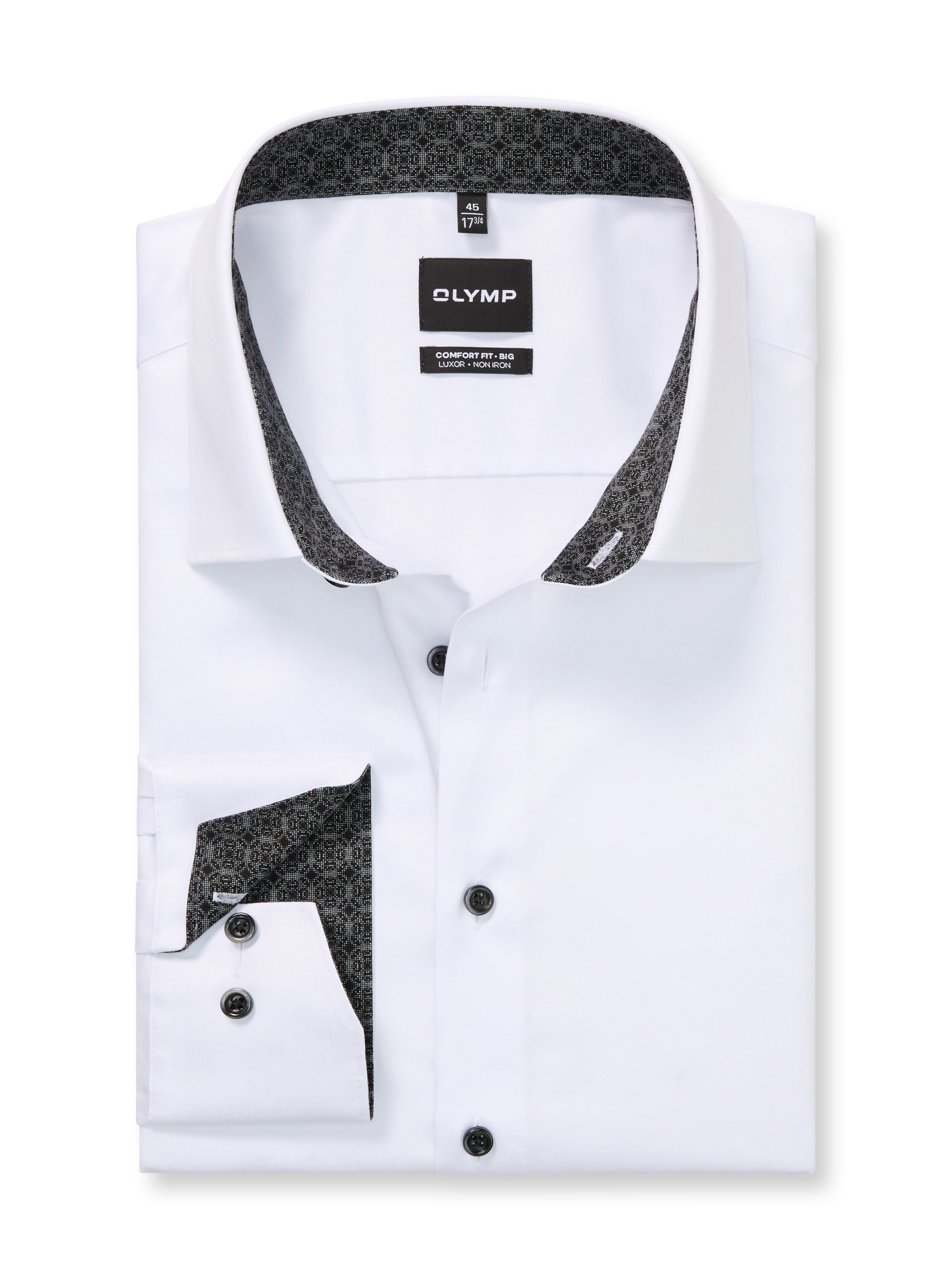 OLYMP Langarmhemd »Big & Tall« Neue COMFORT FIT BIG Kollektion, New-Kentkragen, Businesshemd