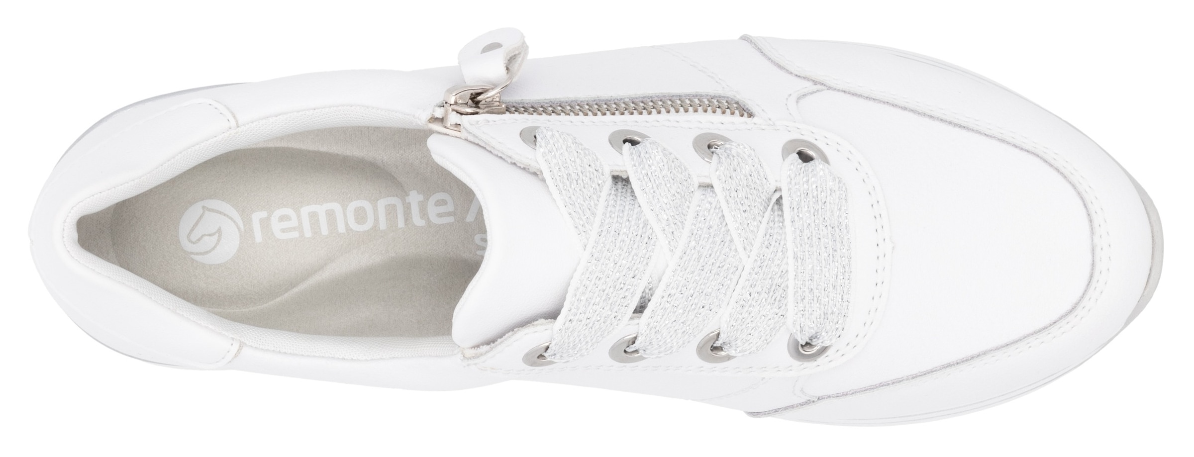 Remonte Plateausneaker  , Freizeitschuh, Halbschuh, Schnürschuh mit gepolstertem Schaftrand