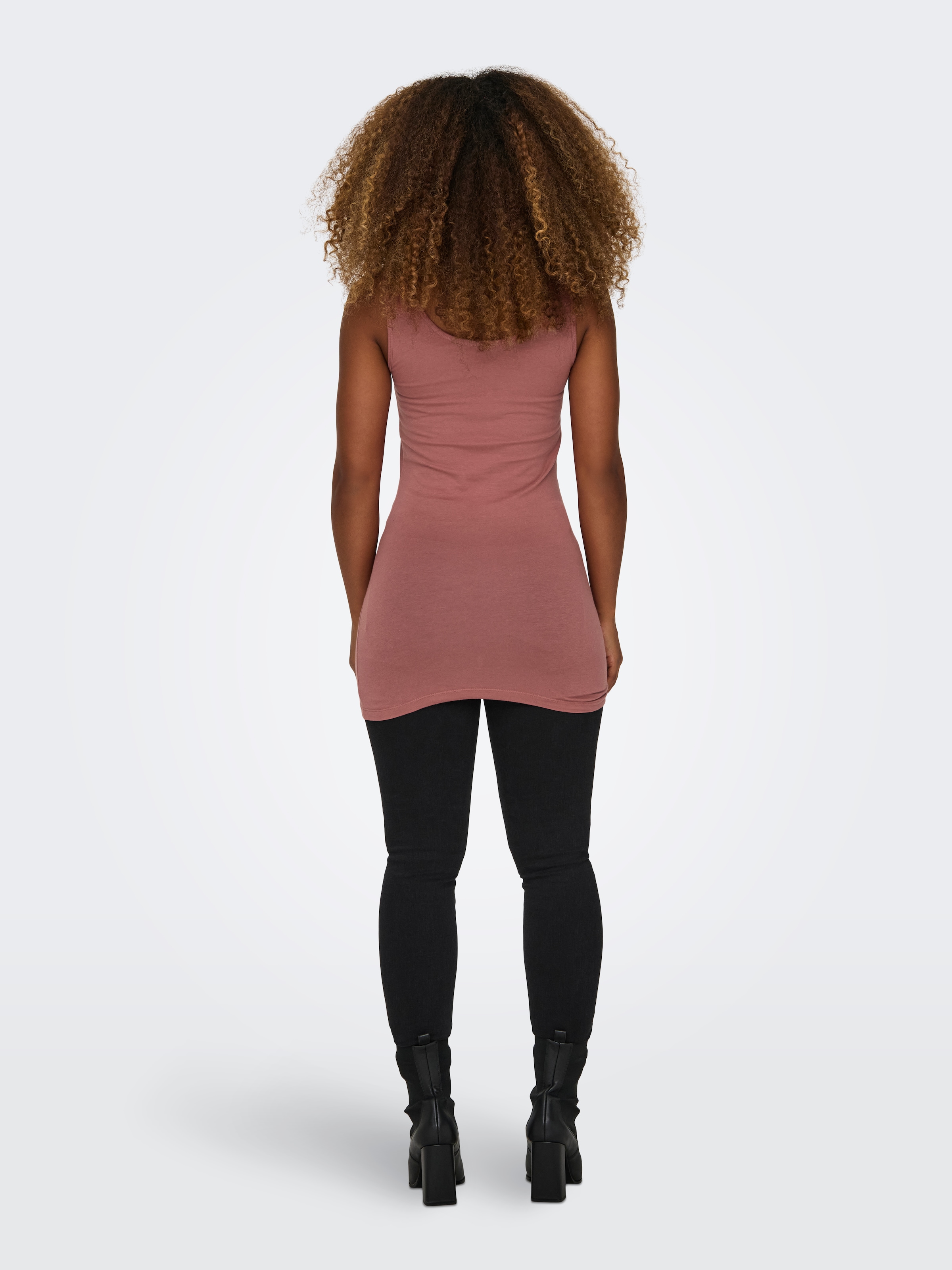 ONLY Débardeur »ONLLIVE – Slim-Fit Tanktops mit Stretch für optimalen Sitz« Paquet, pack de 2, 2 cuis coupe slim, décontracté, jersey, mélange coton, col rond