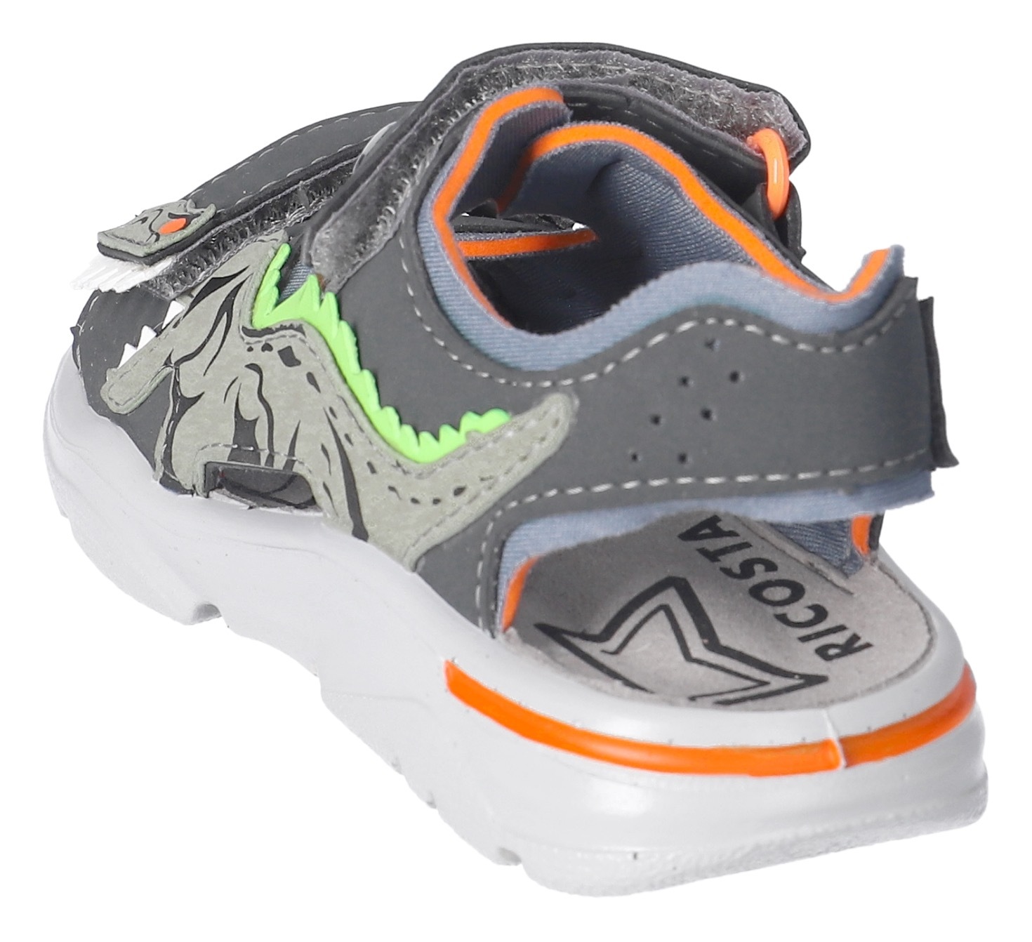 Ricosta Sandale »Raptor WMS: mittel«  , Sandale mit Klett, Dino-Print , Grössenschablone zum Download