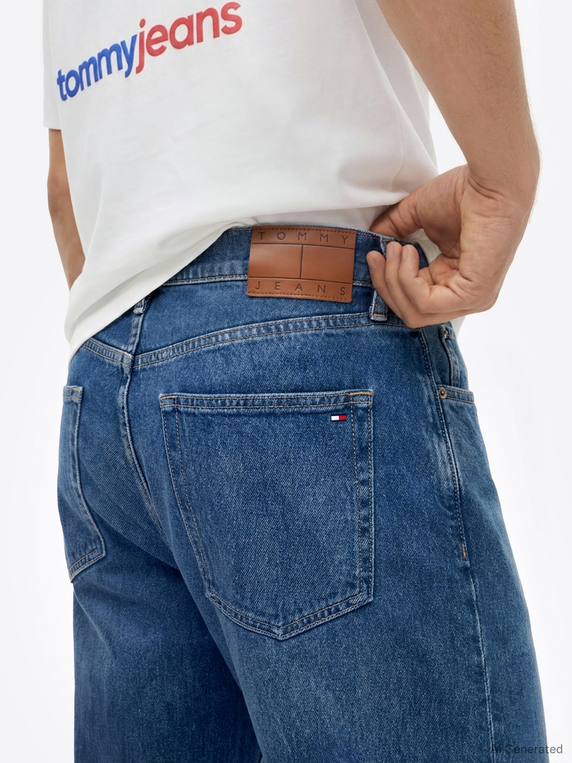 Tommy Jeans 1100000002199 »Otis Regular Straight« Jean coupe droite, taille régulière